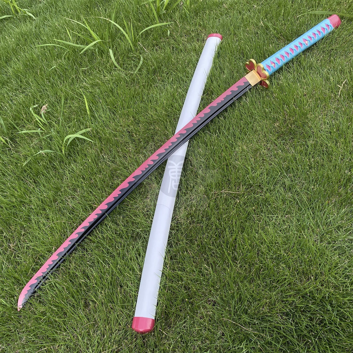 Mitsuri Nichirin Sword Katana 1045 Carbon Steel Version - Tophatter Daily Deals