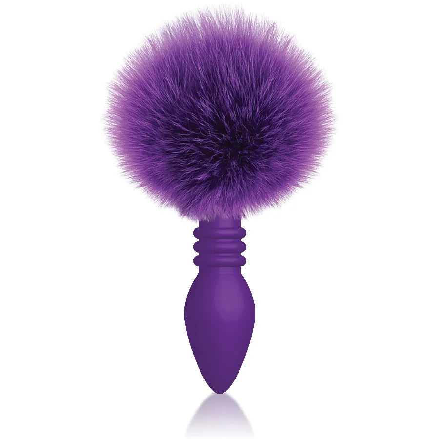 The 9's Cottontails Silicone Ribbed Butt Plug with Faux Fur Tail > Anal Range > Tail Butt Plugs - Tophatter Daily Deals