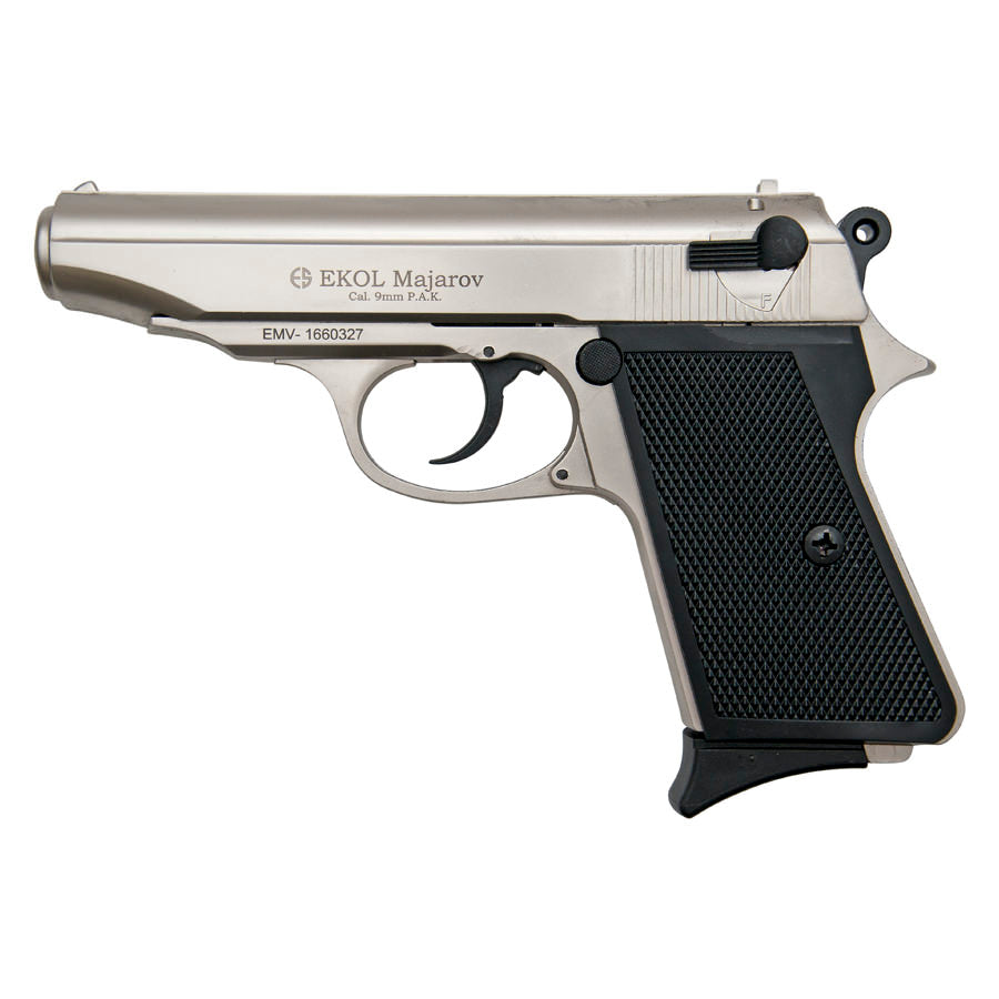 Majarov Semi Automatic Blank Firing Gun Satin Finish Collectible Weapons - Tophatter Daily Deals