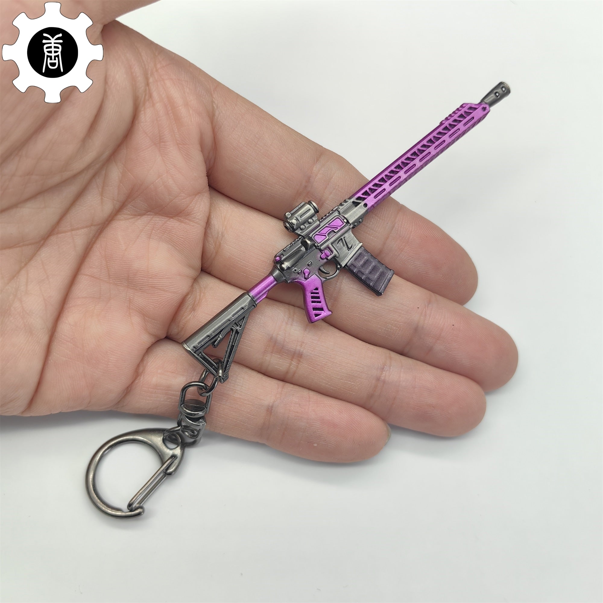 Tiny MK107 Keychain Metal Pendant 3 Colors Red Purple - Tophatter Daily Deals