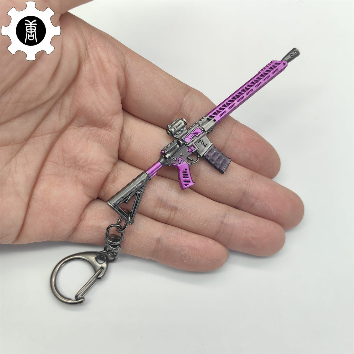 Tiny MK107 Keychain Metal Pendant 3 Colors Red Purple - Tophatter Daily Deals