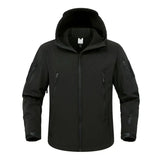 Waterproof Lined Men’s Jacket - Hooded Softshell Fleece - Tophatter Daily Deals