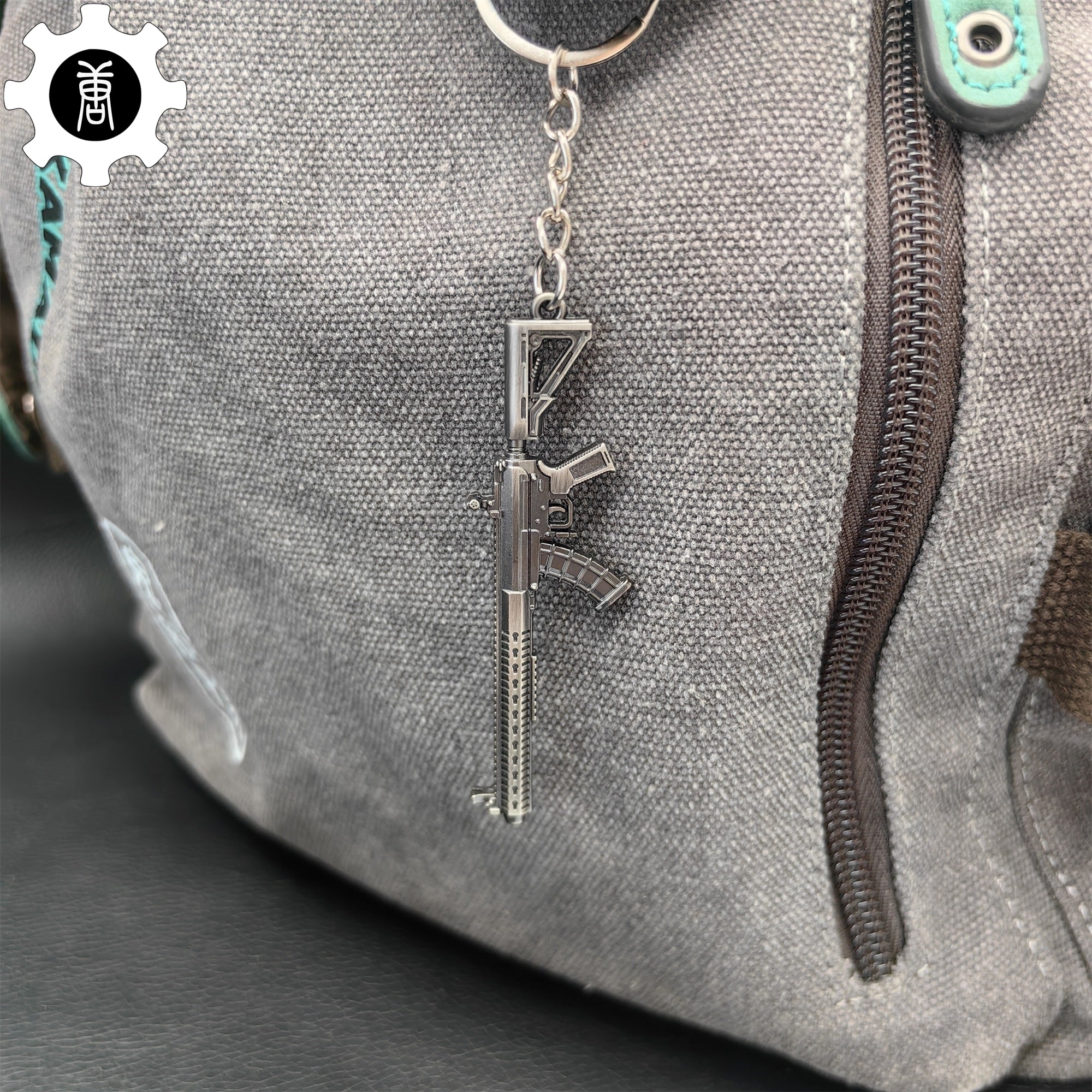 Mini MK47 Semi-Auto Rifle Model Metal Keychain - Tophatter Daily Deals