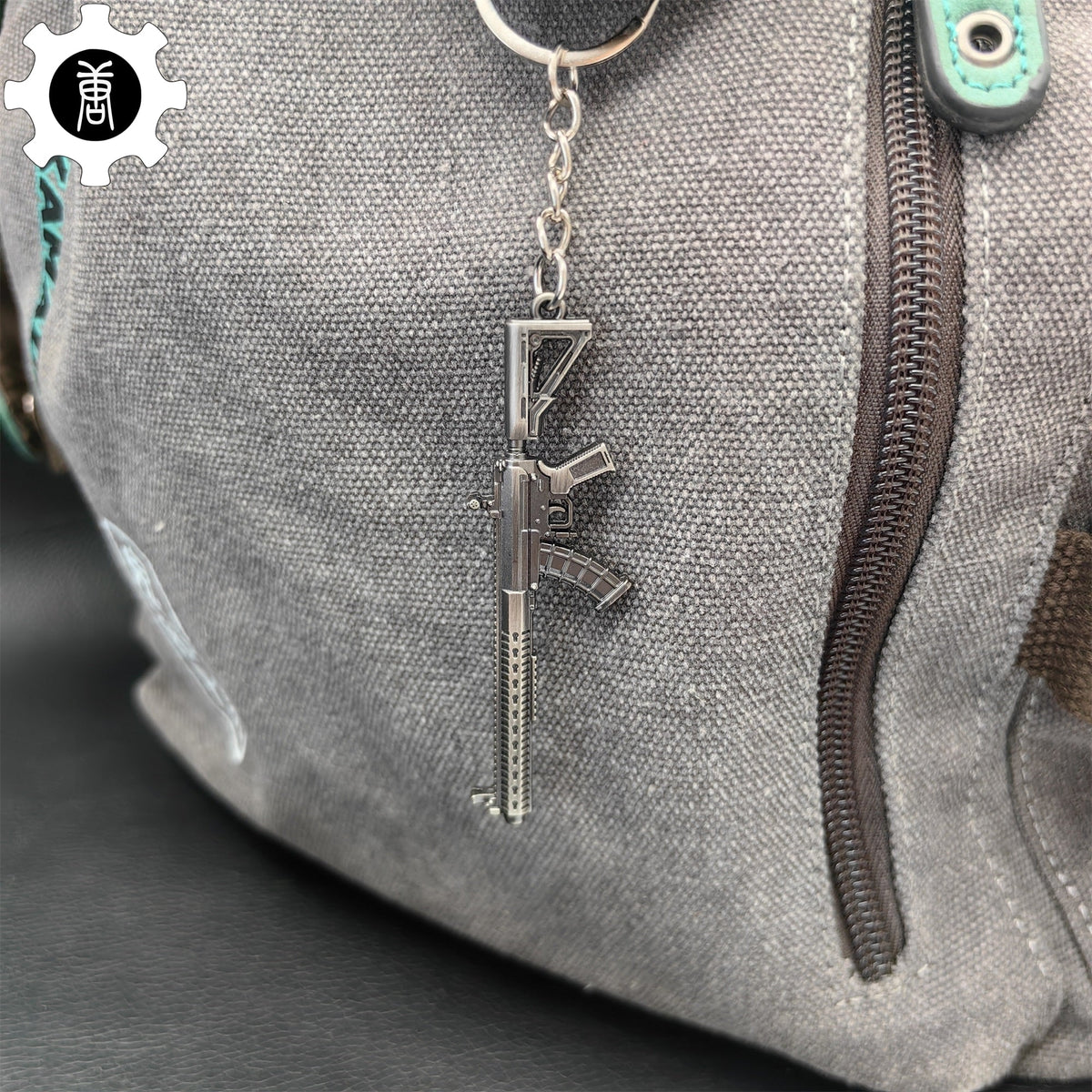Mini MK47 Semi-Auto Rifle Model Metal Keychain - Tophatter Daily Deals