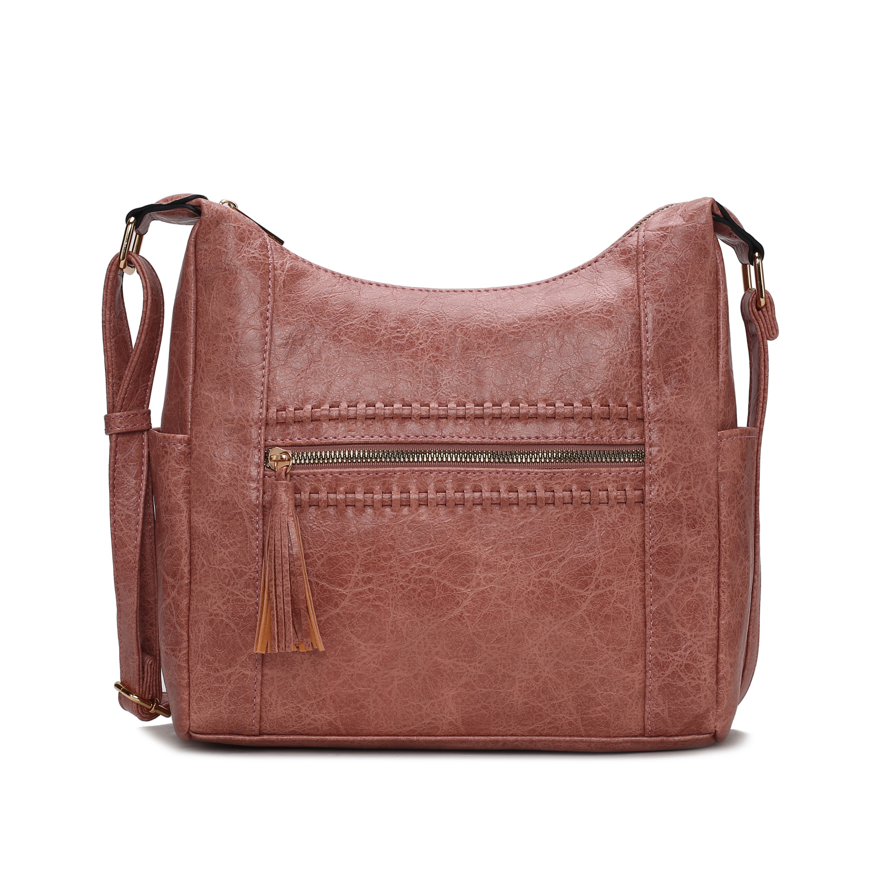 MKF Collection Women's Marseille Shoulder Bag Mauve Bags - Tophatter Daily Deals