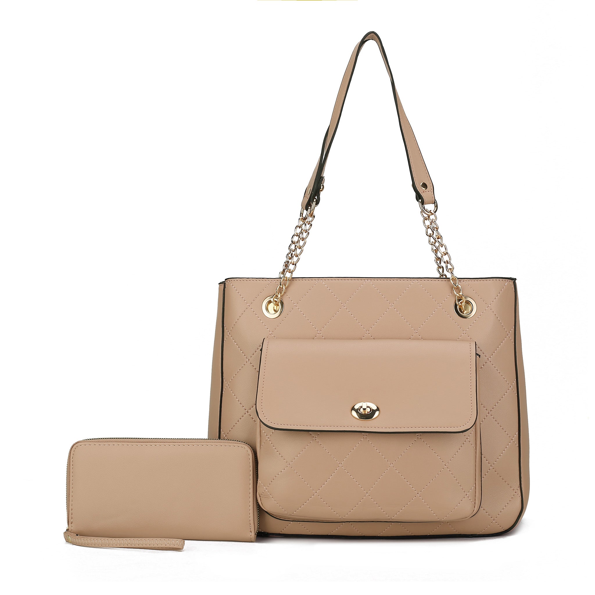 MKF Collection Women's Jenna Shoulder Bag Apricot Bags - Tophatter Daily Deals
