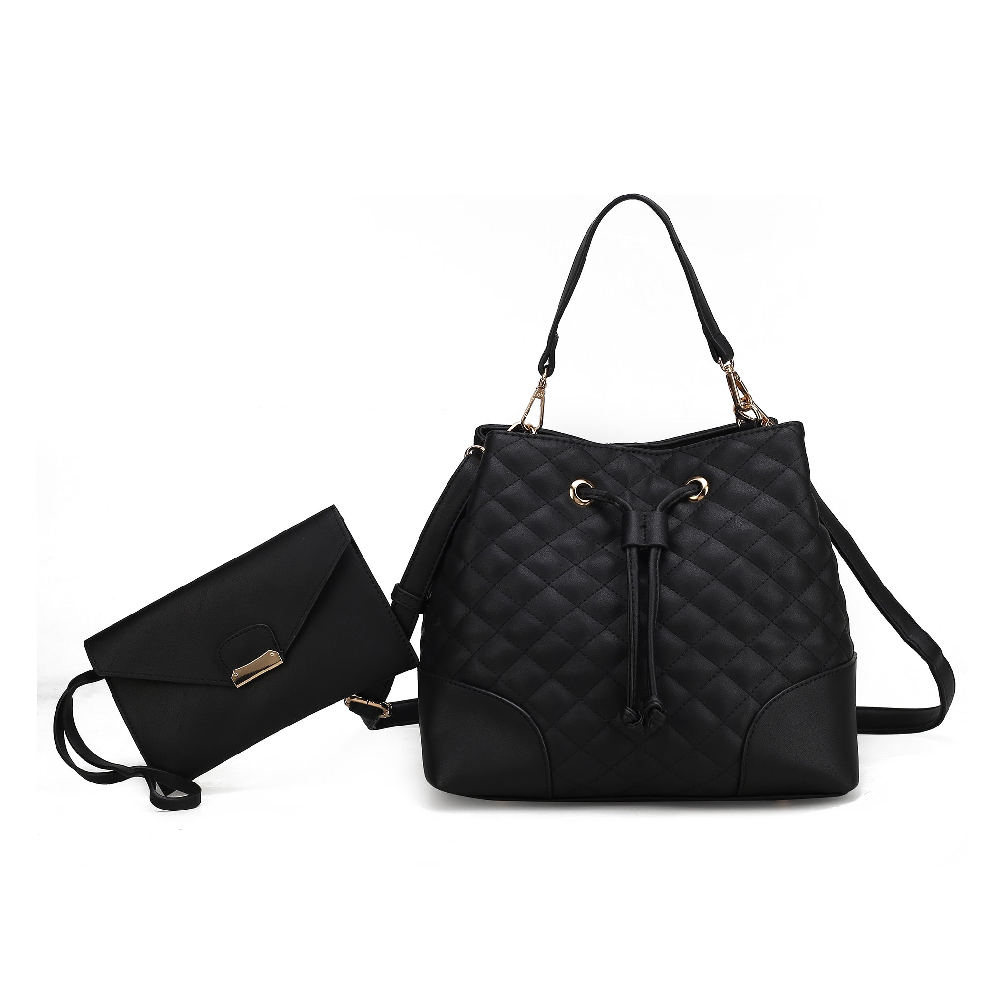 MKF Collection Women's Wendy 2 Pcs Bucket Bag With Wristlet Bags - Tophatter Daily Deals