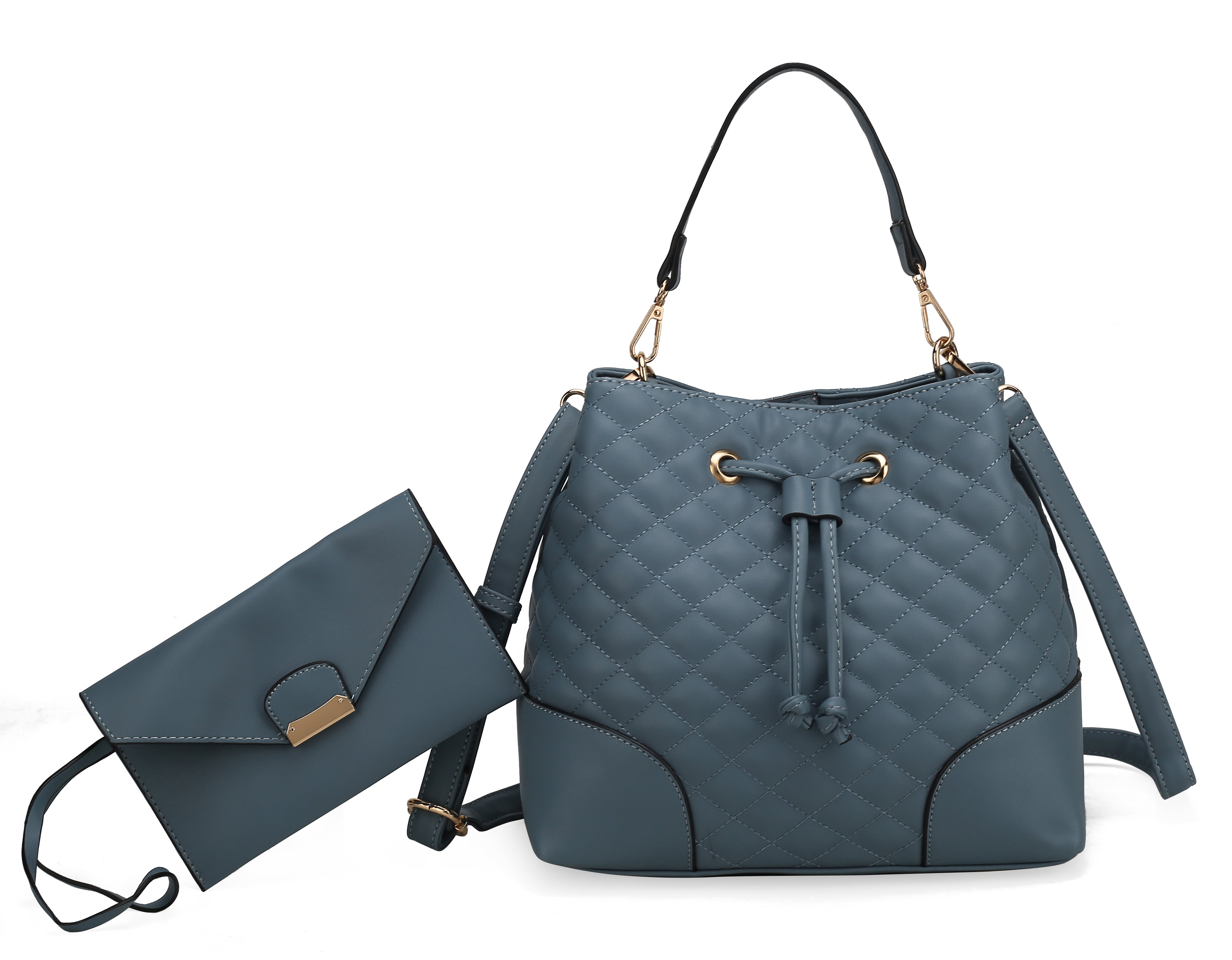 MKF Collection Women's Wendy 2 Pcs Bucket Bag With Wristlet Bags - Tophatter Daily Deals