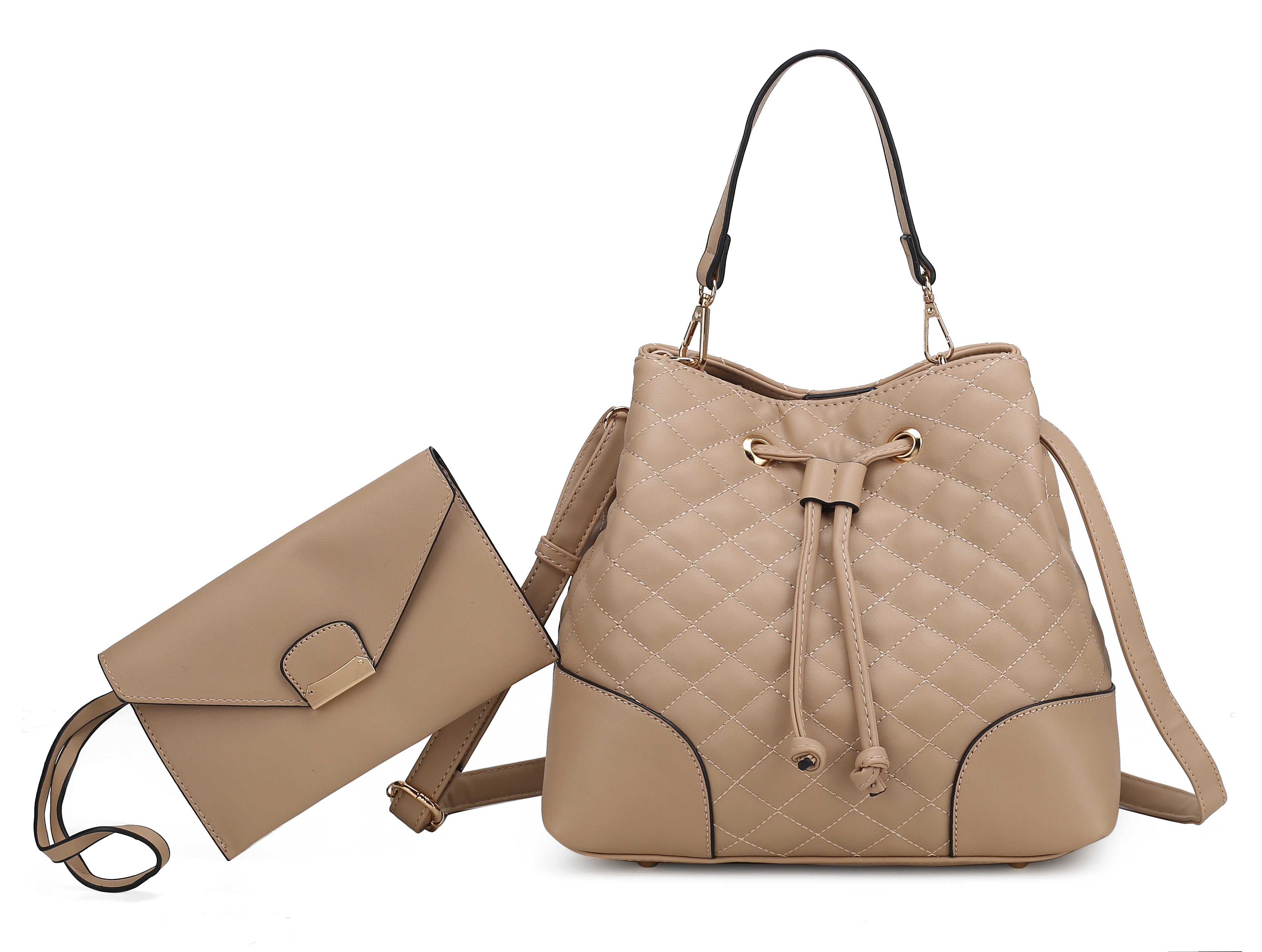 MKF Collection Women's Wendy 2 Pcs Bucket Bag With Wristlet Bags - Tophatter Daily Deals