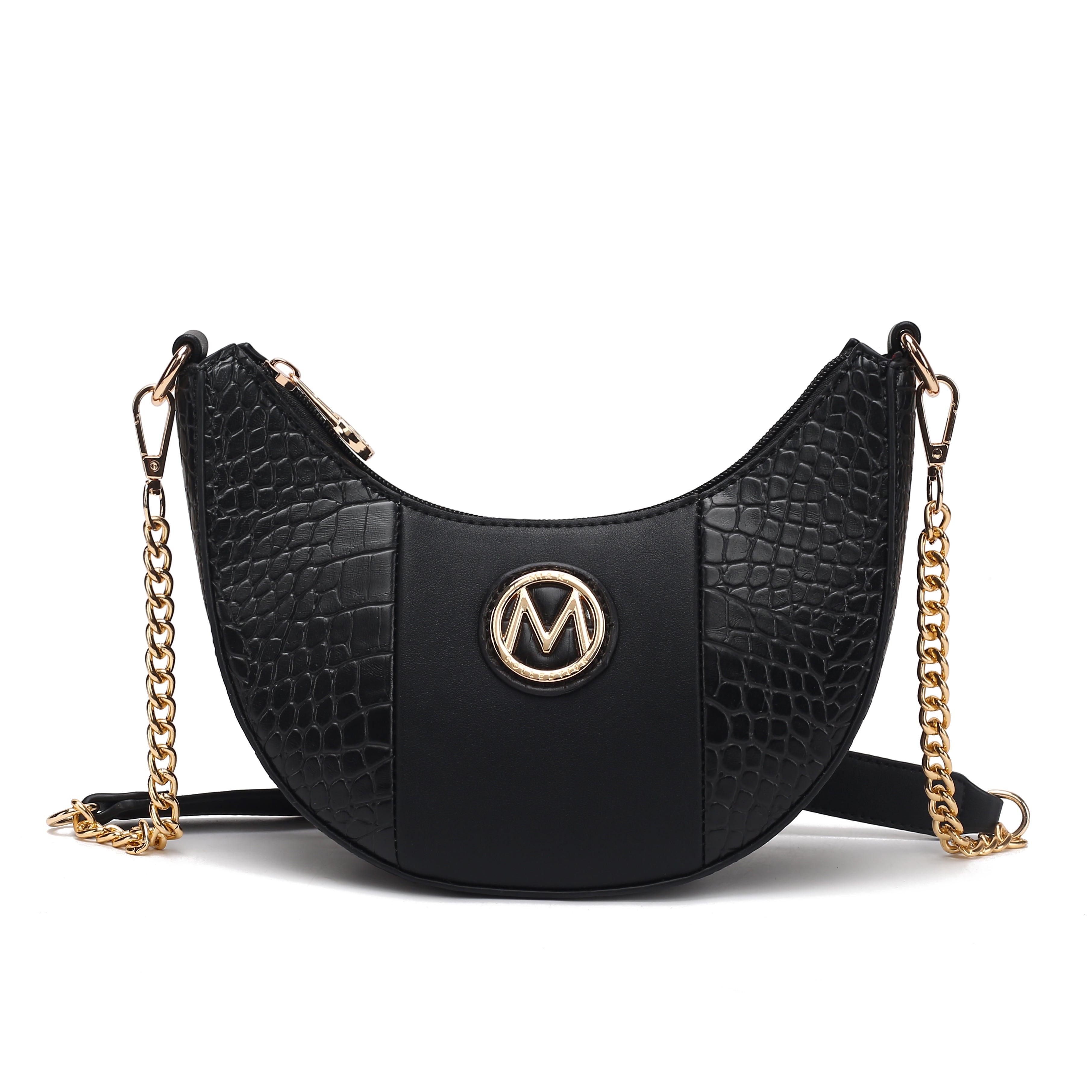 MKF Collection Women's Amira Embossed Crossbody Bag Black Bags - Tophatter Daily Deals