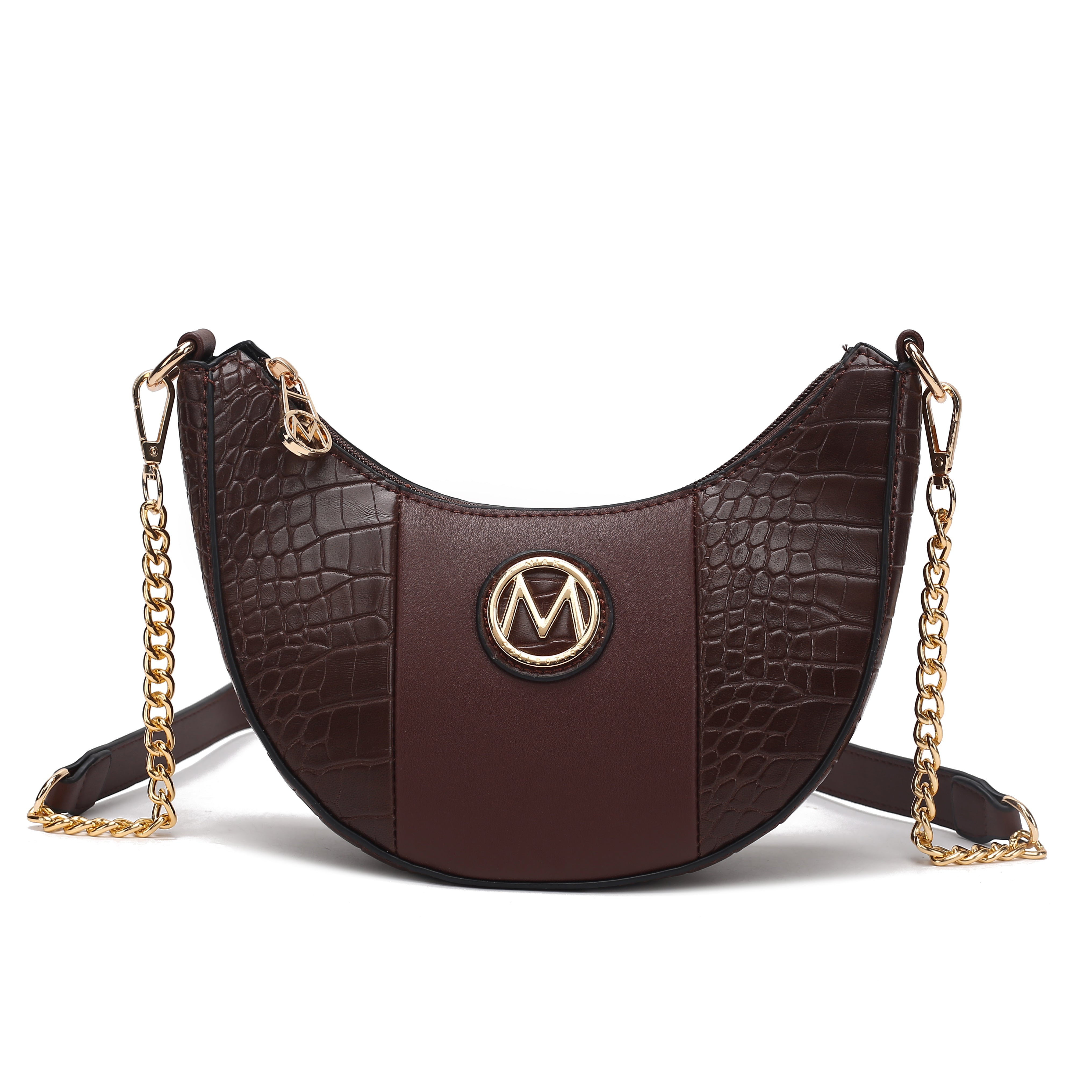 MKF Collection Women's Amira Embossed Crossbody Bag Brown Bags - Tophatter Daily Deals