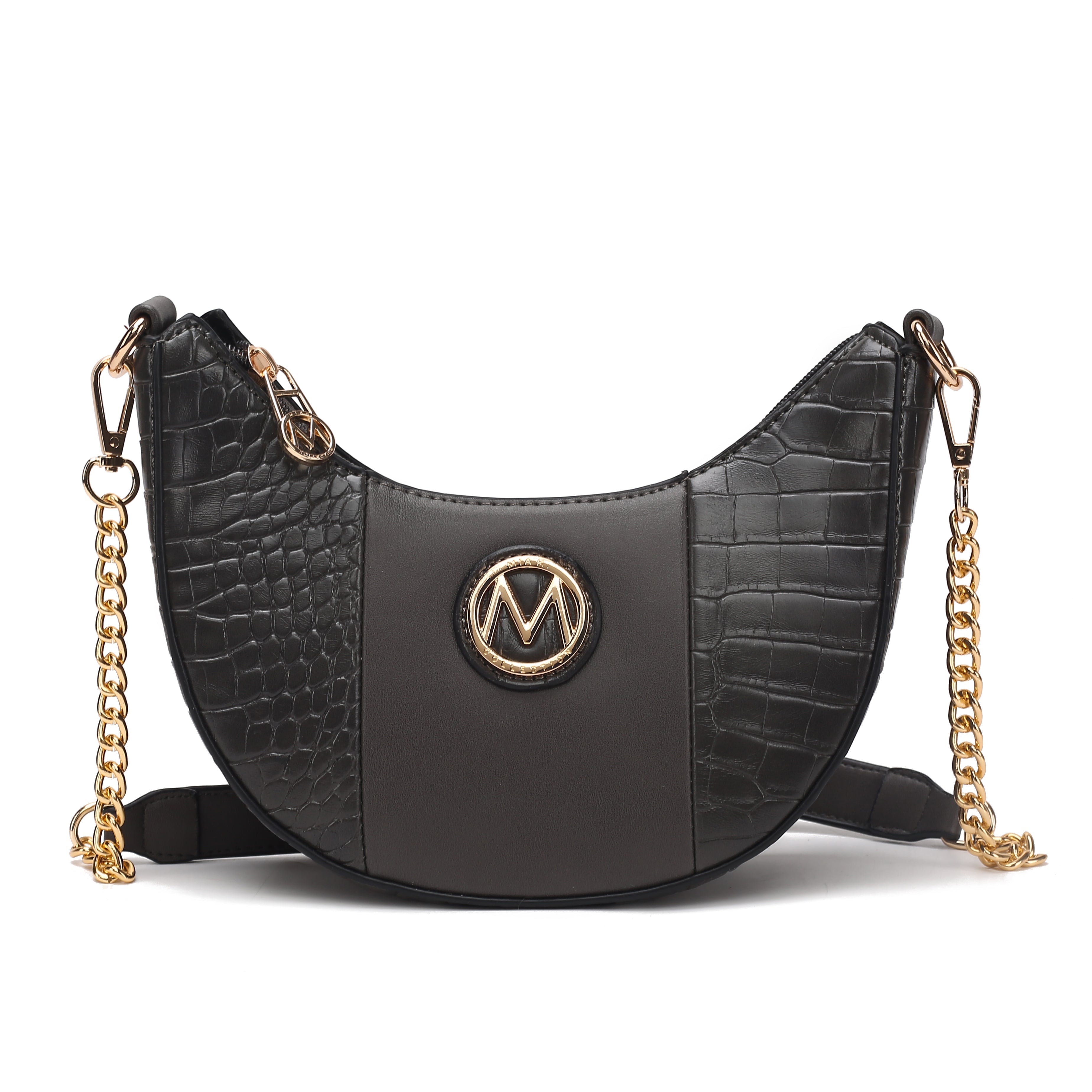 MKF Collection Women's Amira Embossed Crossbody Bag Grey Bags - Tophatter Daily Deals