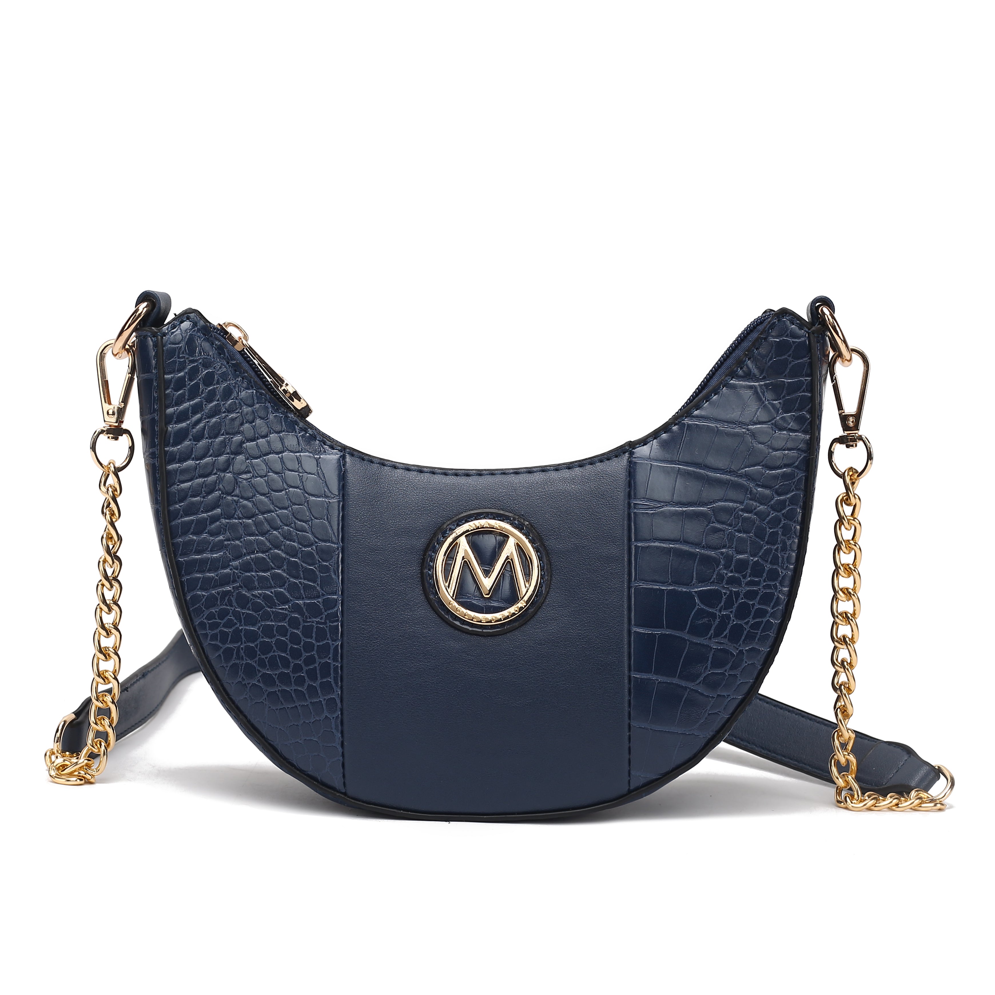 MKF Collection Women's Amira Embossed Crossbody Bag Navy Bags - Tophatter Daily Deals