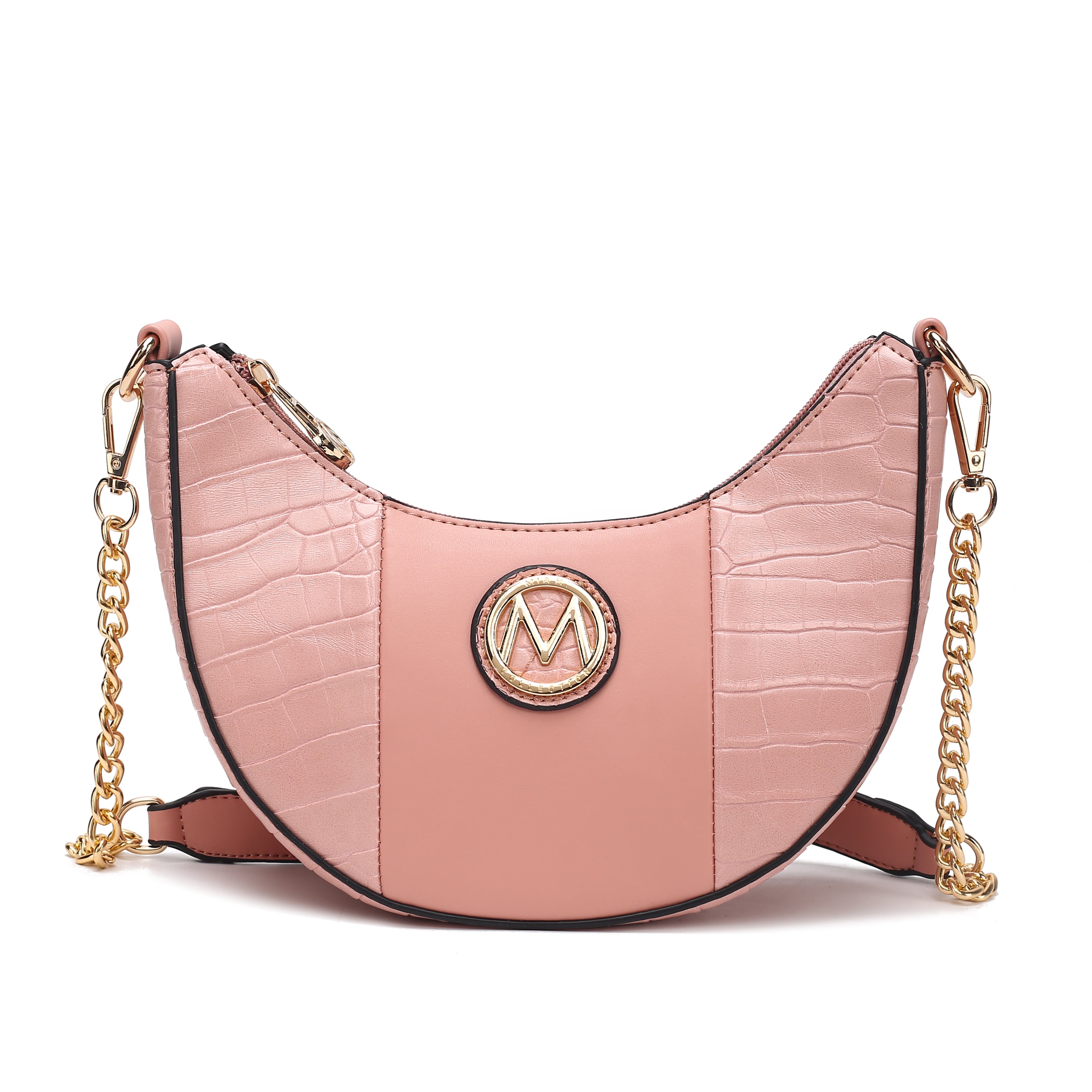 MKF Collection Women's Amira Embossed Crossbody Bag Pink Bags - Tophatter Daily Deals