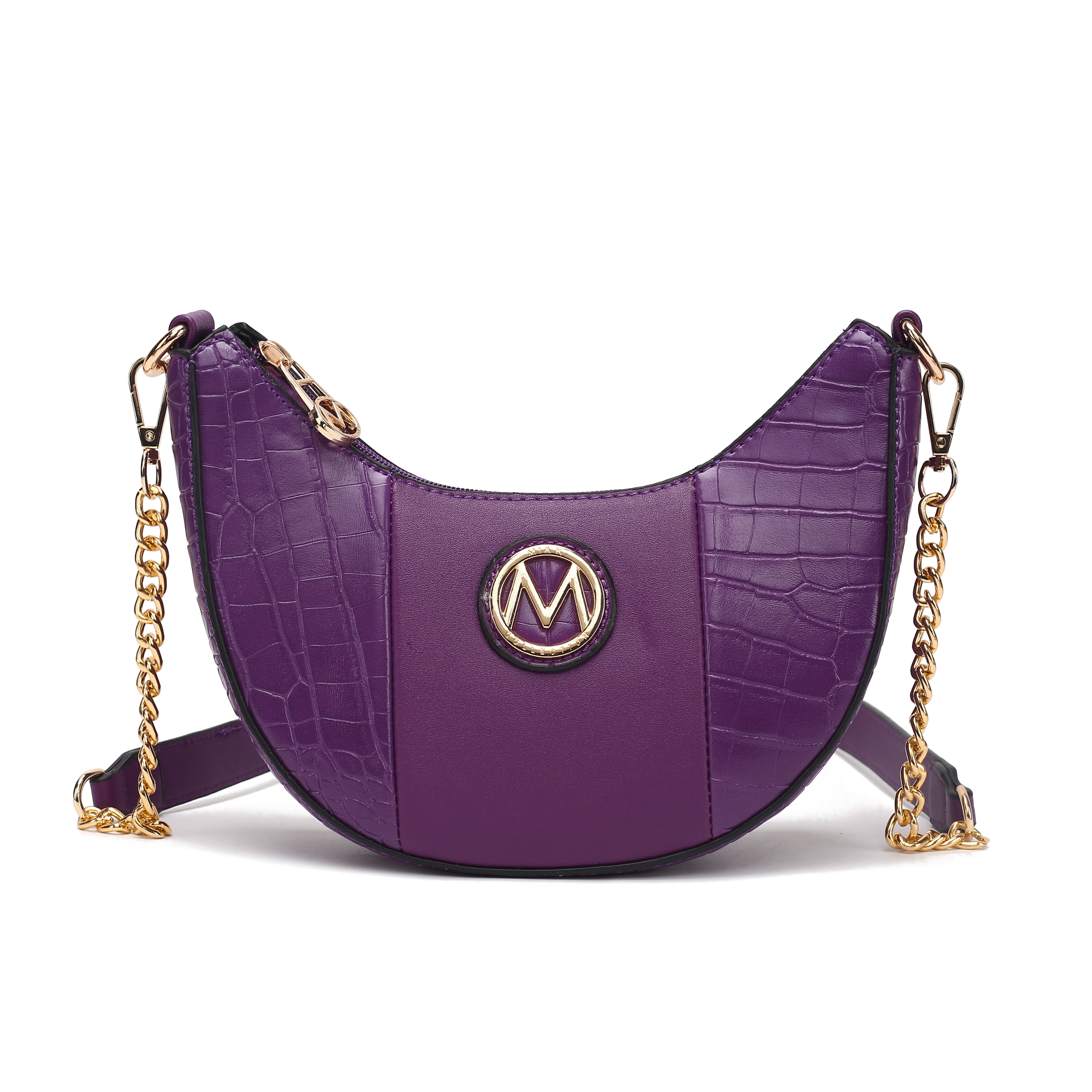 MKF Collection Women's Amira Embossed Crossbody Bag Purple Bags - Tophatter Daily Deals