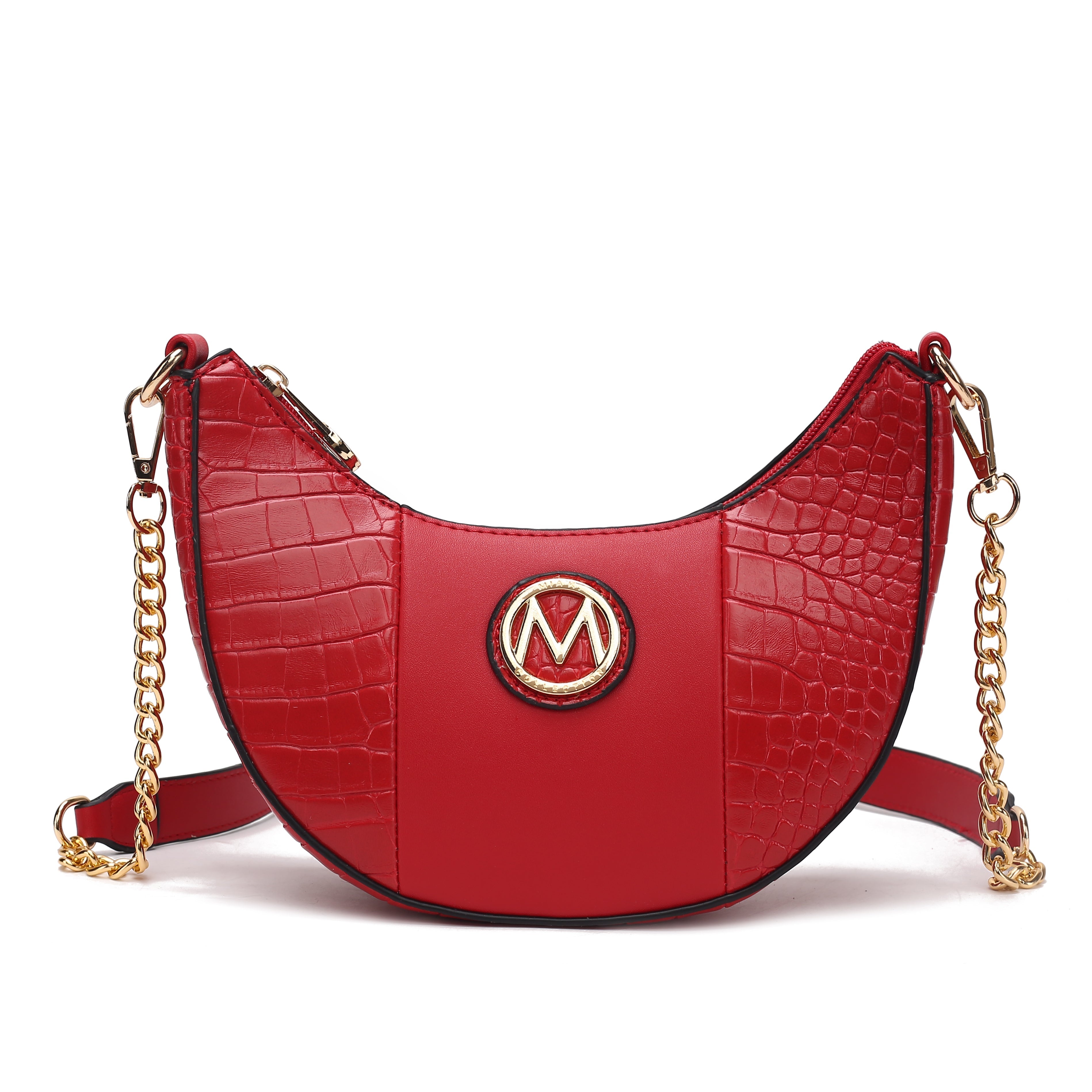 MKF Collection Women's Amira Embossed Crossbody Bag Red Bags - Tophatter Daily Deals