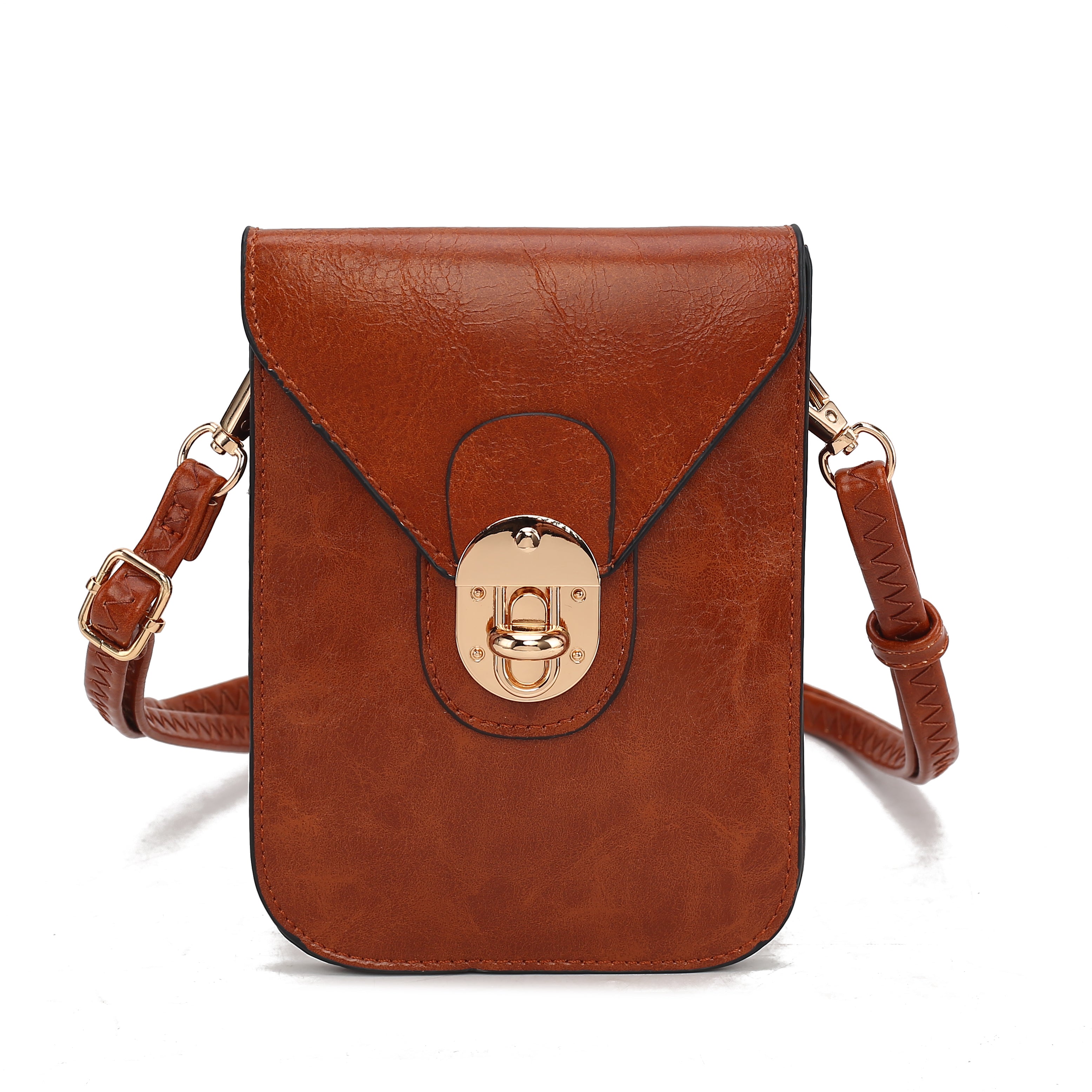 MKF Collection Women's Havana Ii Phone Crossbody Bag Cognac Brown Bags - Tophatter Daily Deals