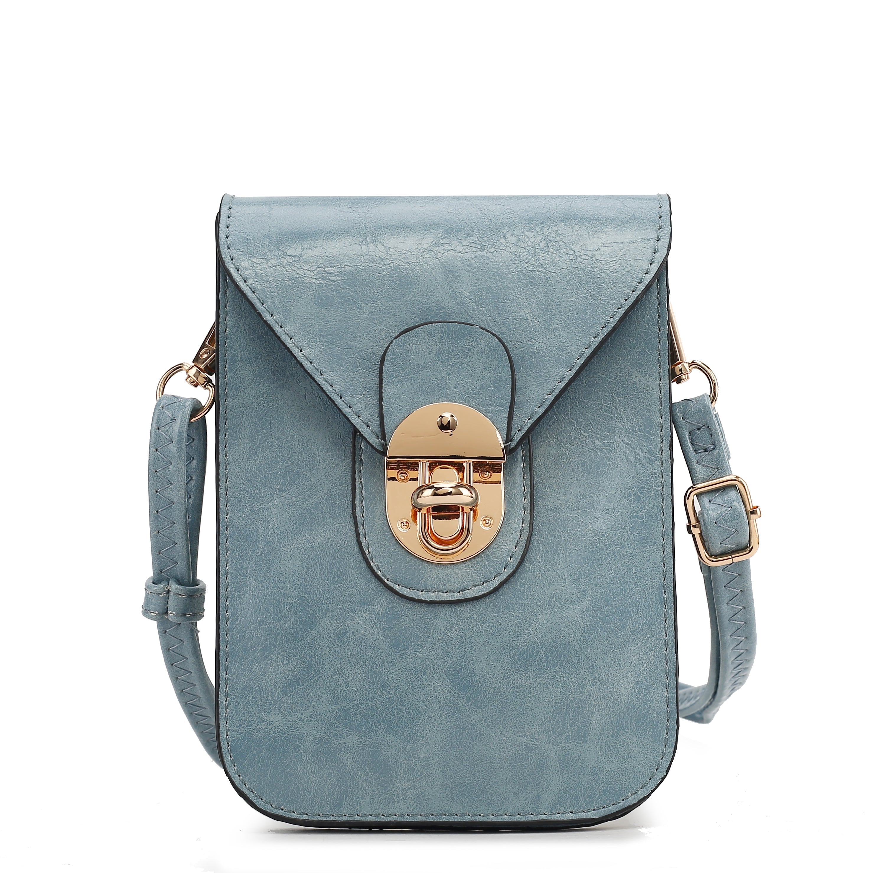 MKF Collection Women's Havana Ii Phone Crossbody Bag Denim Blue Bags - Tophatter Daily Deals