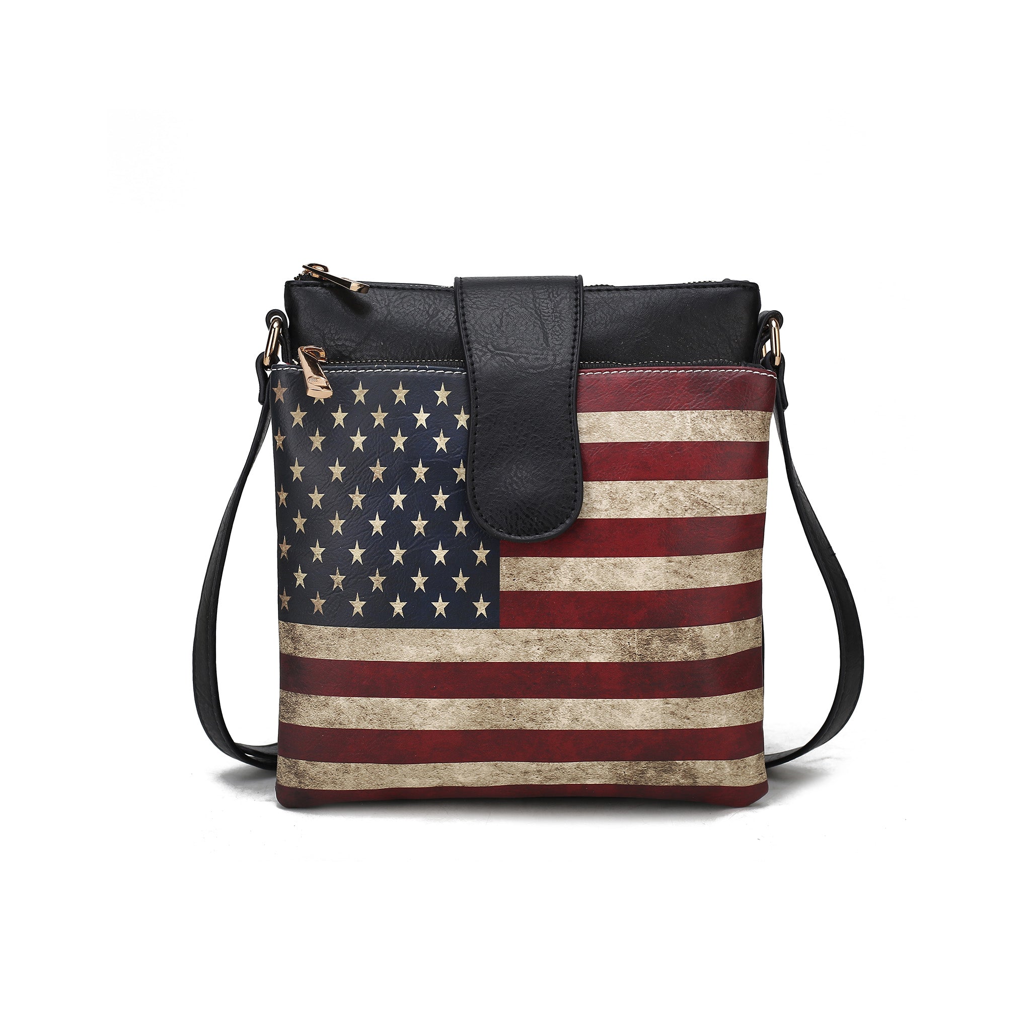 MKF Collection Women's Josephine Printed Flag Crossbody Bag Bags - Tophatter Daily Deals