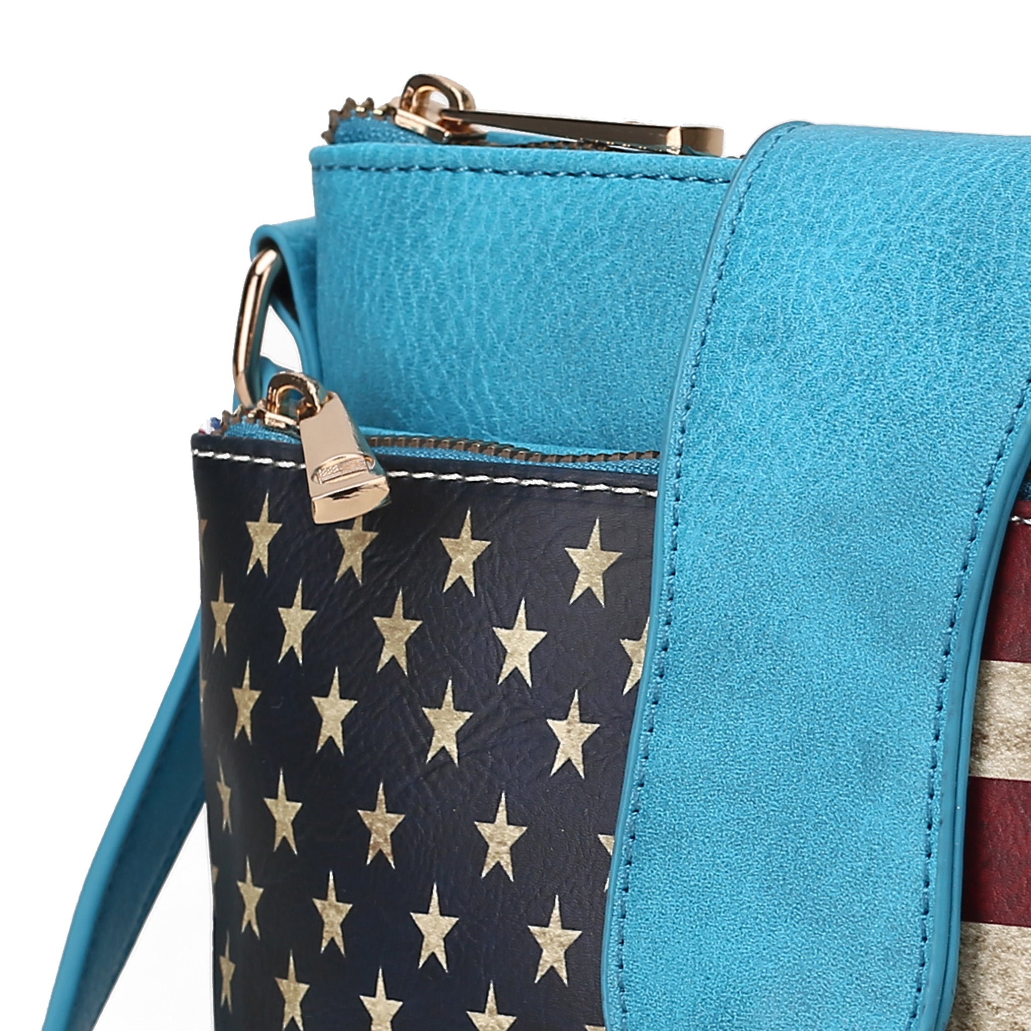 MKF Collection Women's Josephine Printed Flag Crossbody Bag Bags - Tophatter Daily Deals