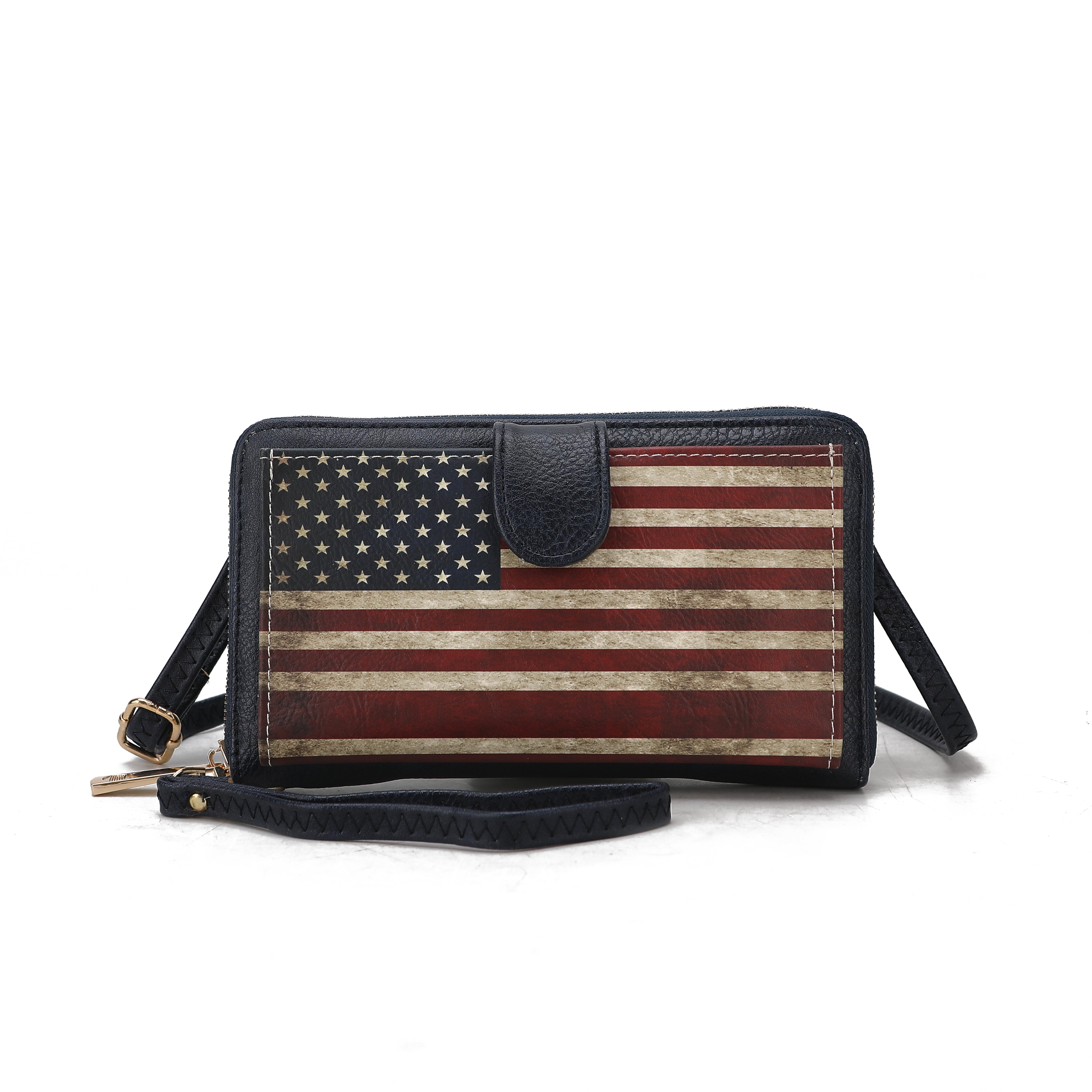 MKF Collection Women's Kiara Printed Flag Phone Crossbody Bag Bags - Tophatter Daily Deals