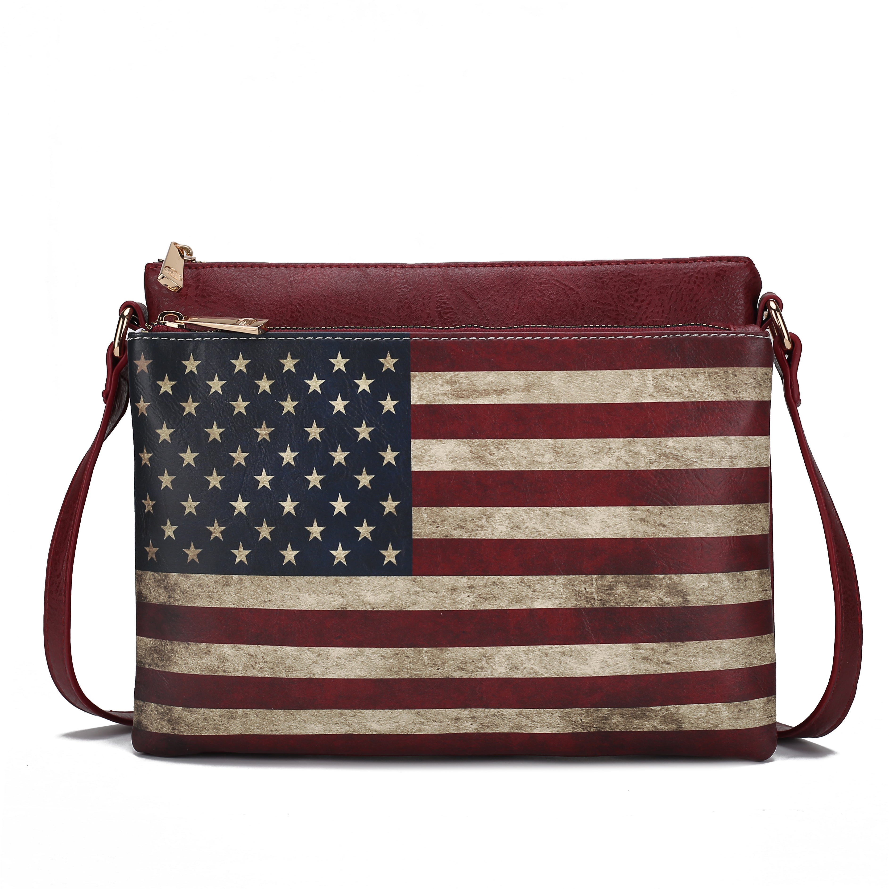 MKF Collection Women's Madeline Crossbody Bag Burgundy Bags - Tophatter Daily Deals