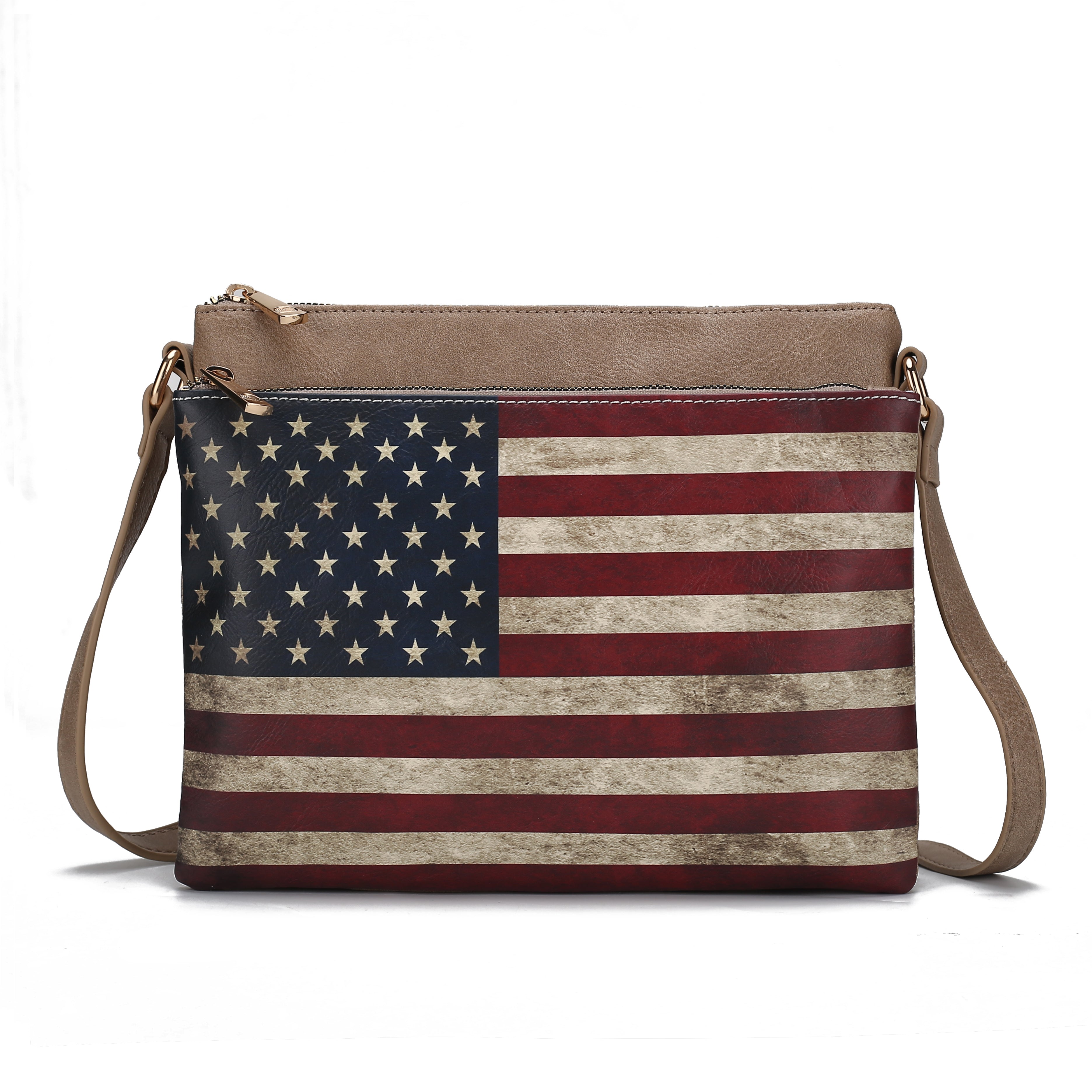 MKF Collection Women's Madeline Crossbody Bag Taupe Bags - Tophatter Daily Deals