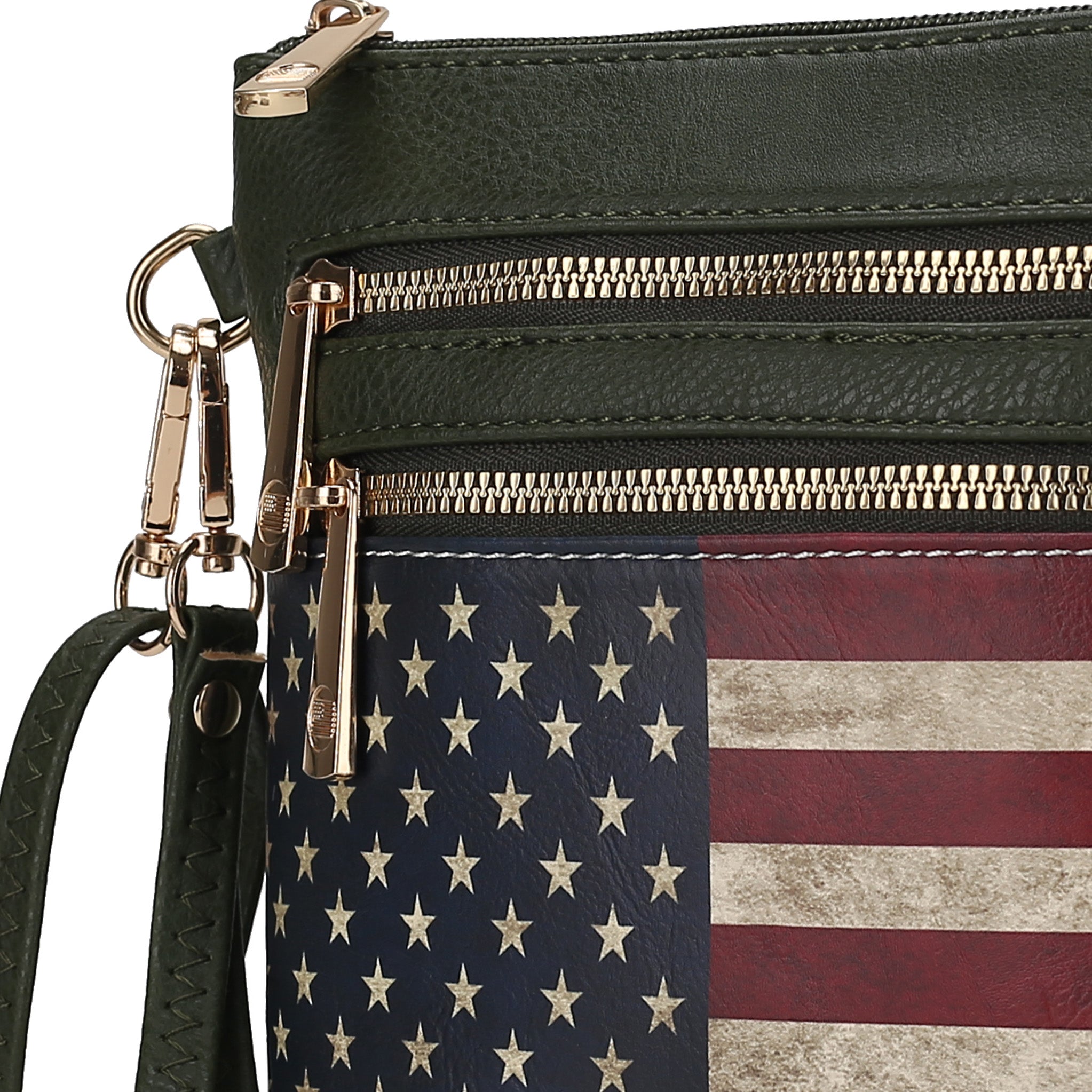 MKF Collection Women's Genesis Printed Flag Crossbody Bag Bags - Tophatter Daily Deals