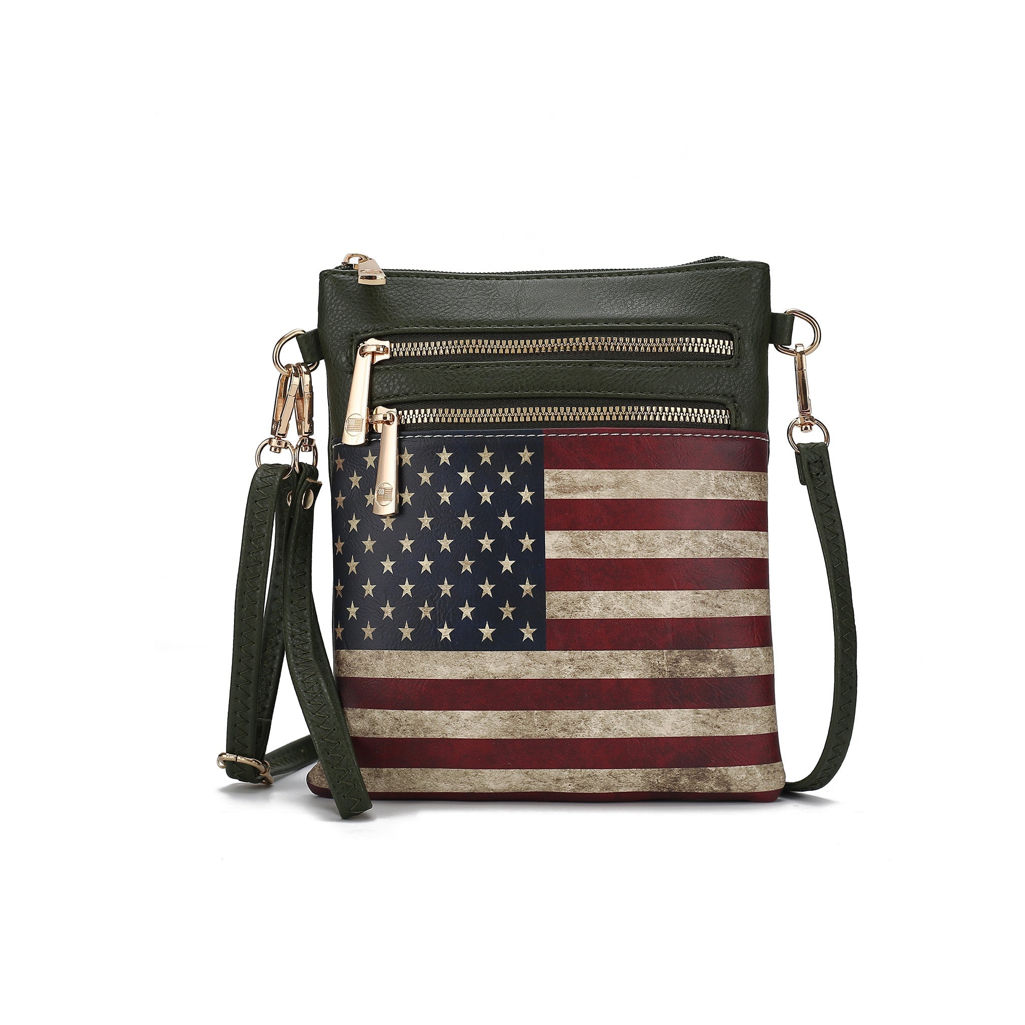 MKF Collection Women's Genesis Printed Flag Crossbody Bag Bags - Tophatter Daily Deals