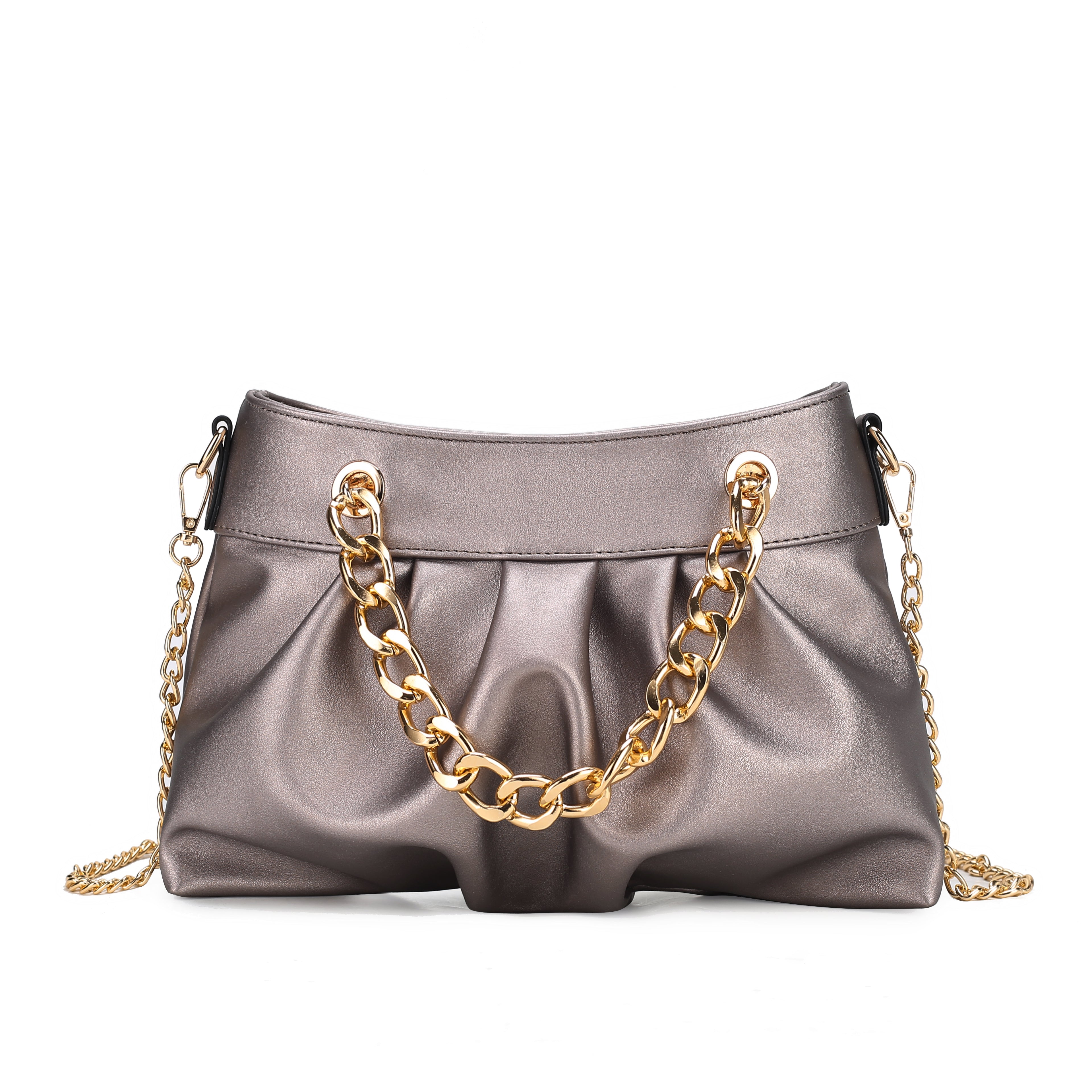 MKF Collection Women's Marvila Shoulder Bag Pewter Bags - Tophatter Daily Deals