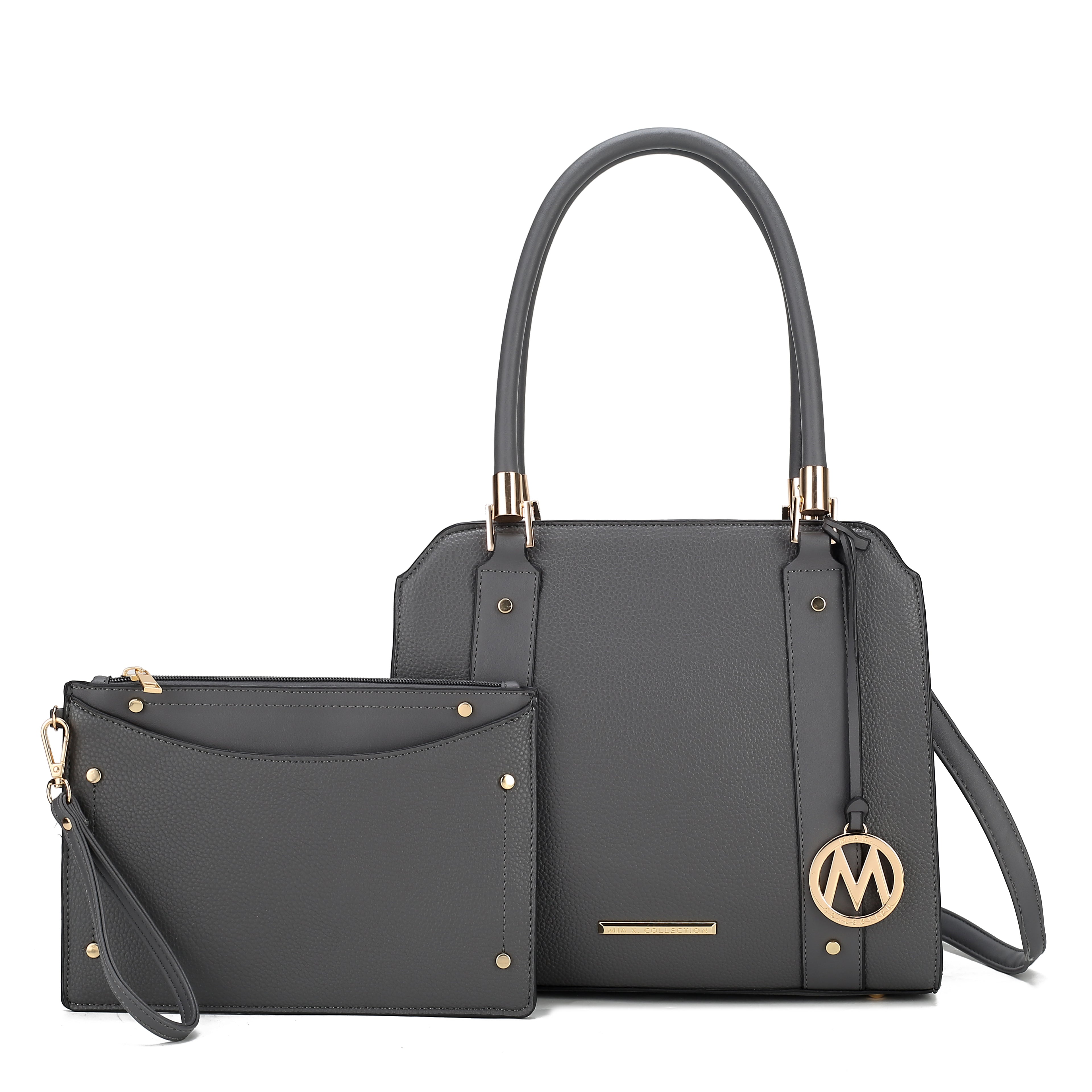 MKF Collection Women's Norah Shoulder Bag And Set Charcoal Grey Bags - Tophatter Daily Deals