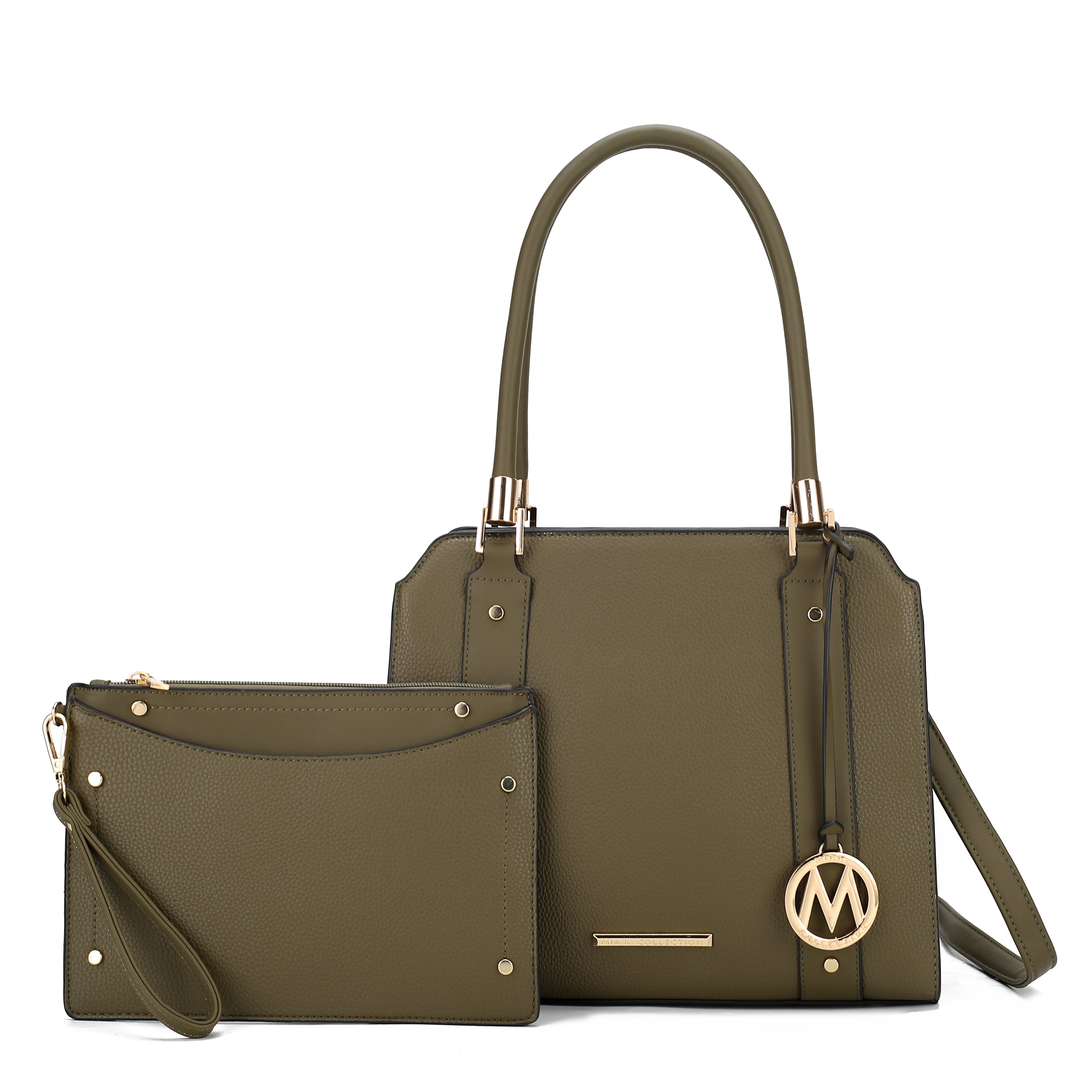 MKF Collection Women's Norah Shoulder Bag And Set Olive Bags - Tophatter Daily Deals