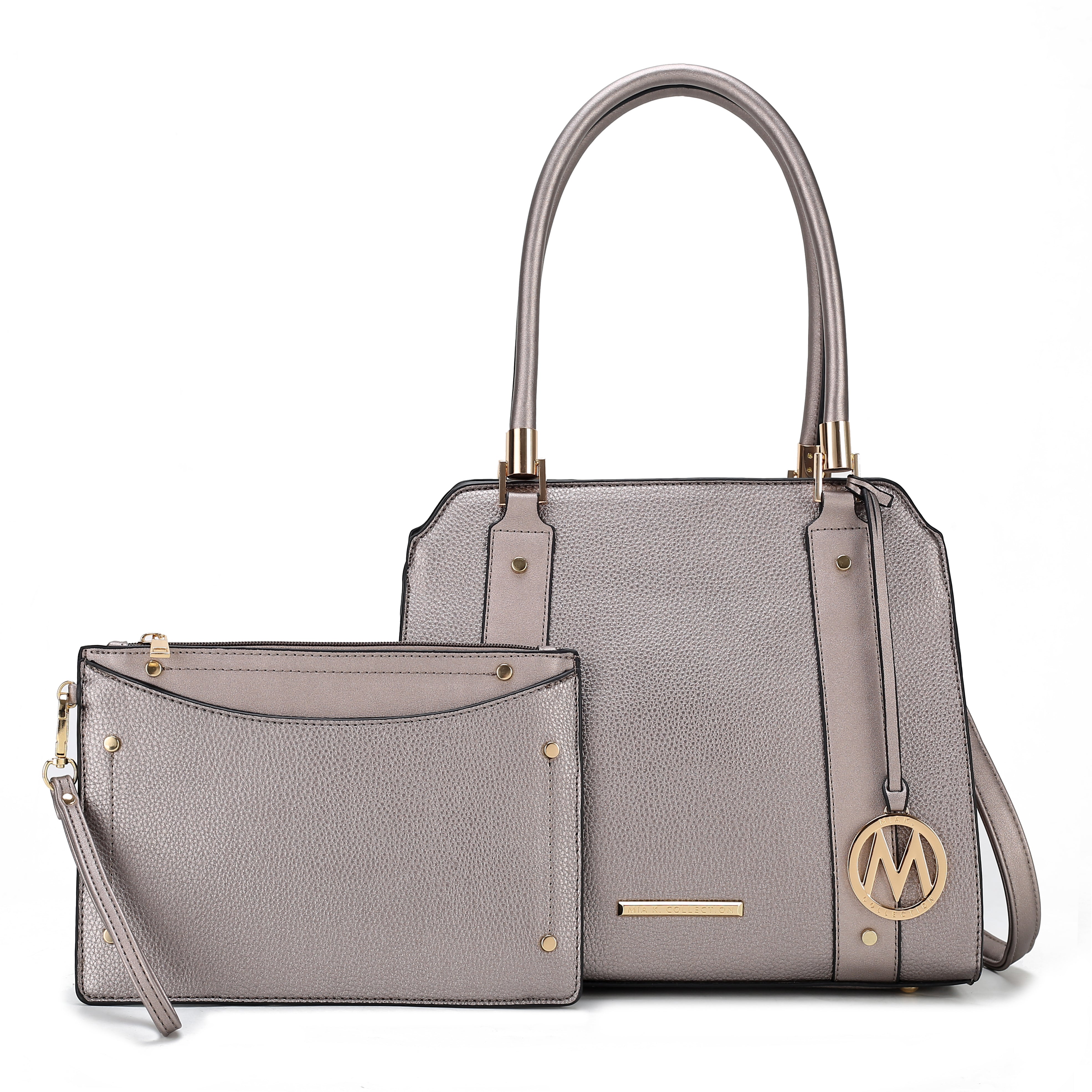 MKF Collection Women's Norah Shoulder Bag And Set Pewter Bags - Tophatter Daily Deals