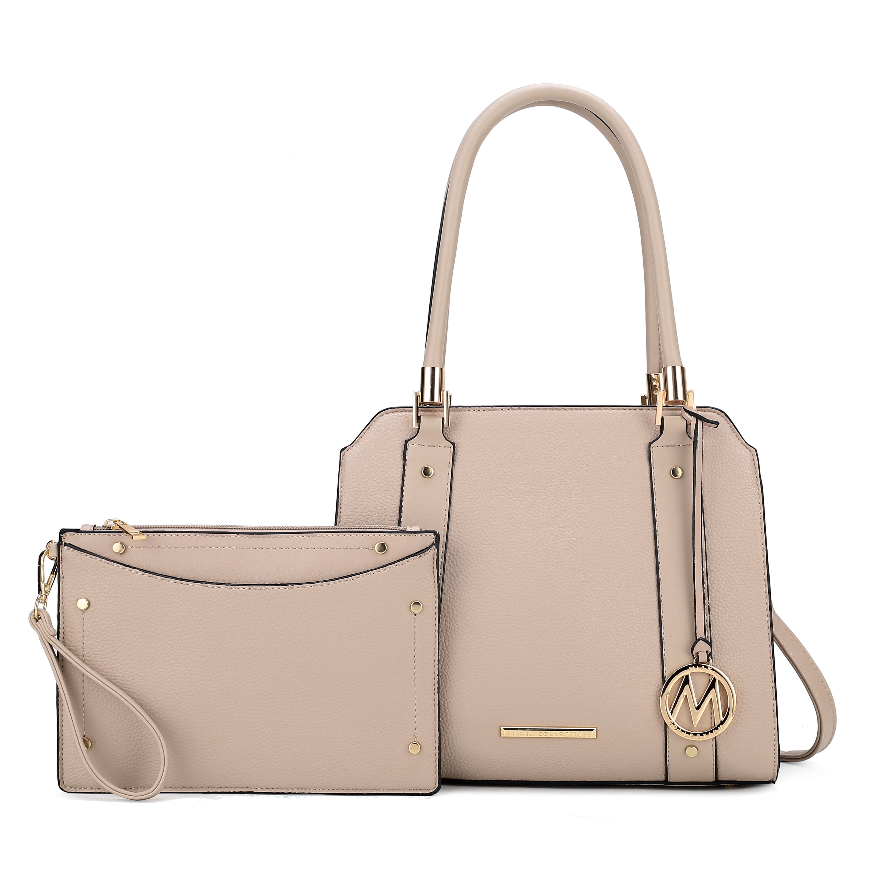 MKF Collection Women's Norah Shoulder Bag And Set Taupe Bags - Tophatter Daily Deals