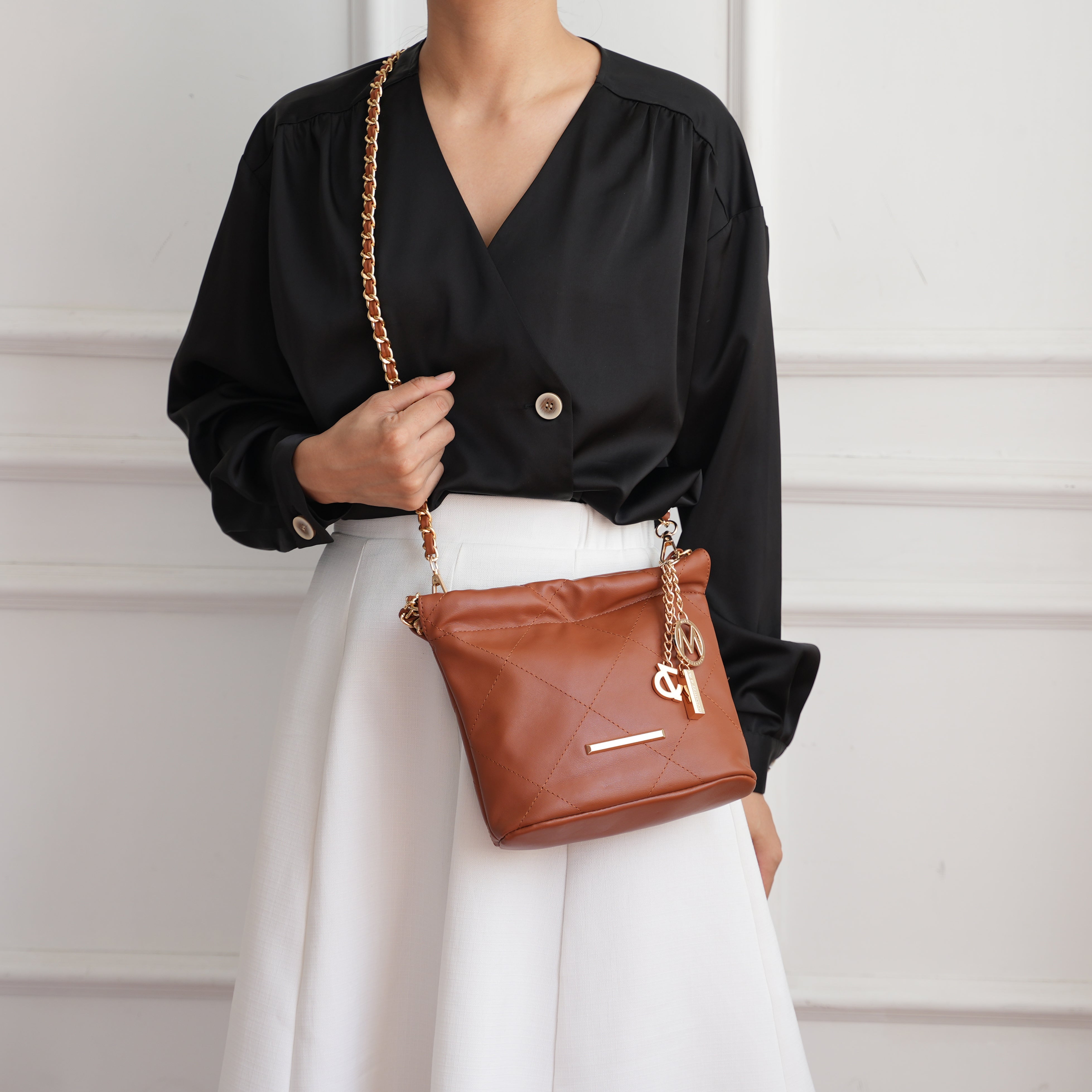 MKF Collection Women's Loriana Quilted Bag Bags - Tophatter Daily Deals