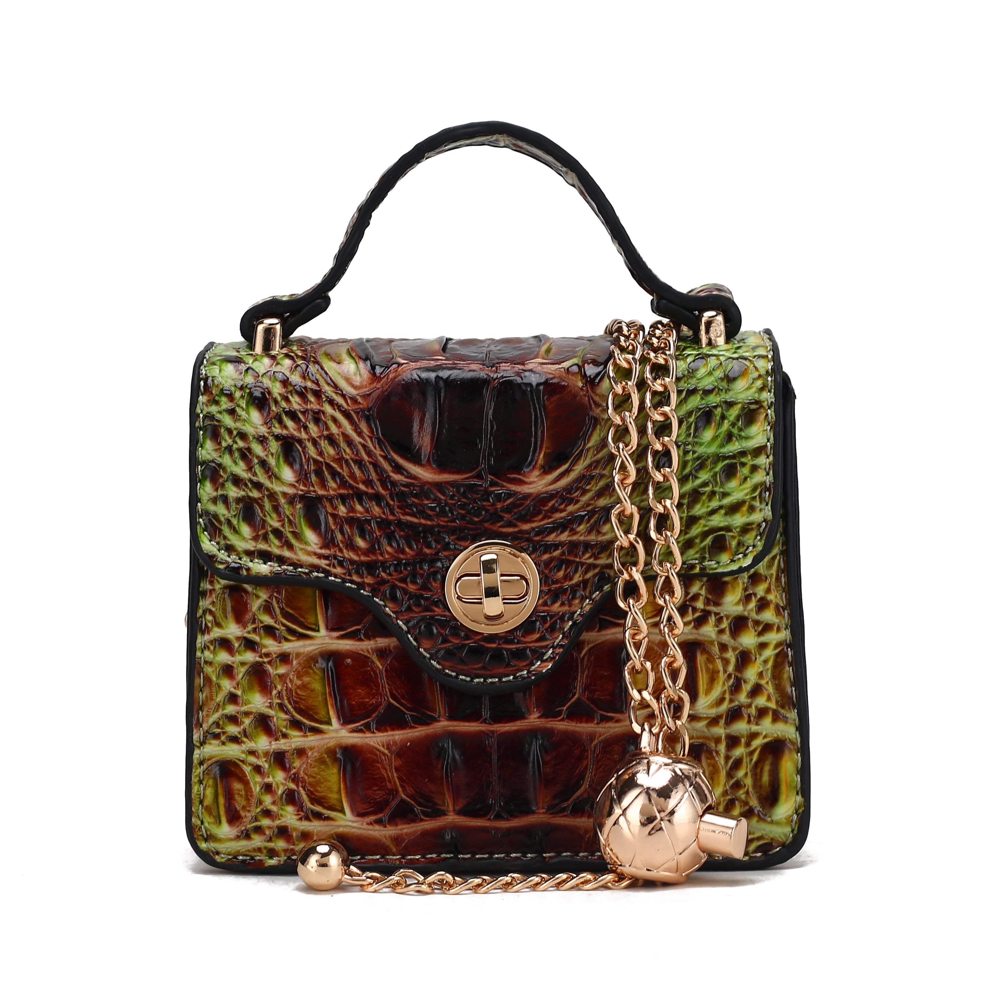 MKF Collection Women's River Mini Crossbody Bag Croc Brown Bags - Tophatter Daily Deals