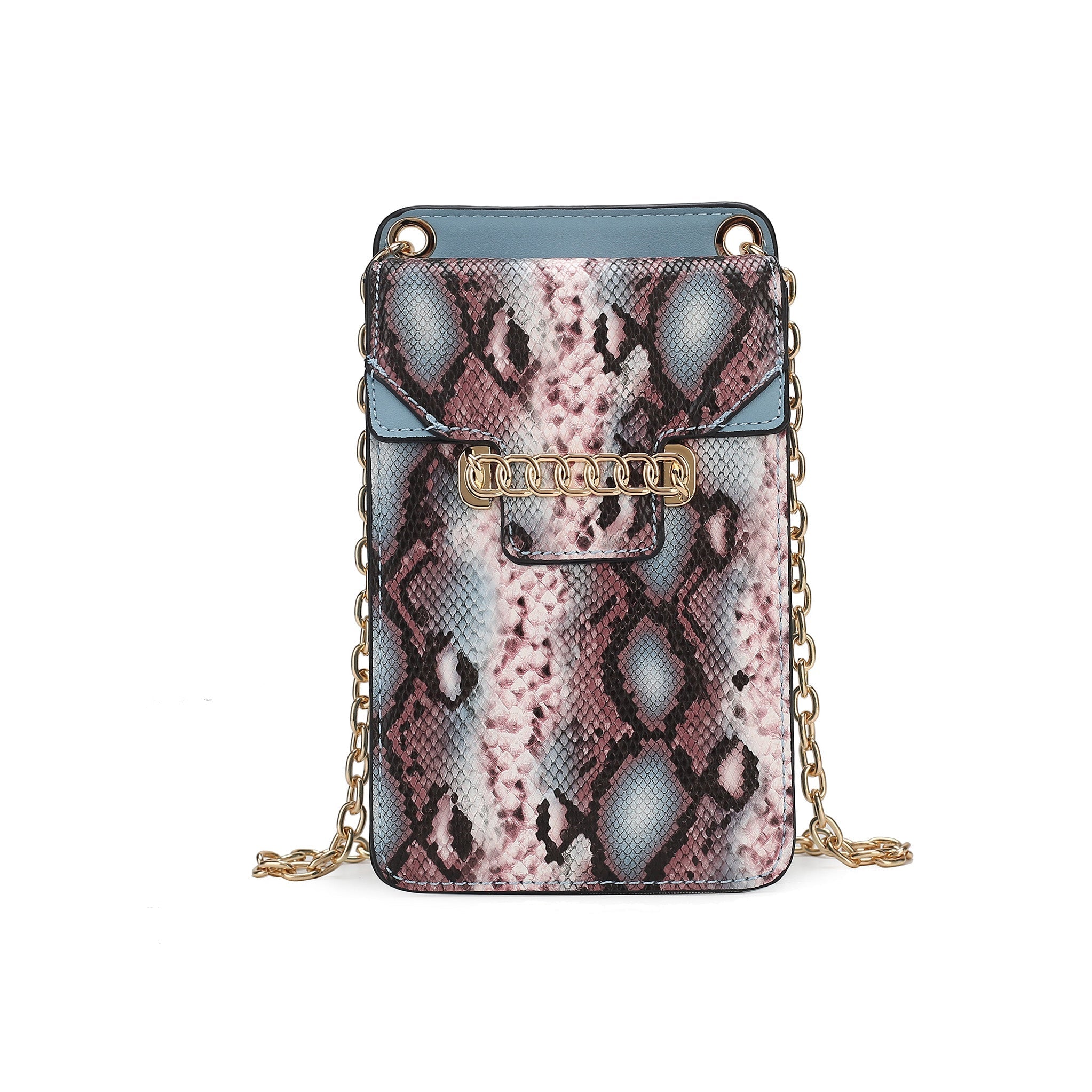 MKF Collection Women's Yael Snake Embossed Vegan Leather Women's Phone Crossbody Handbag Bags - Tophatter Daily Deals