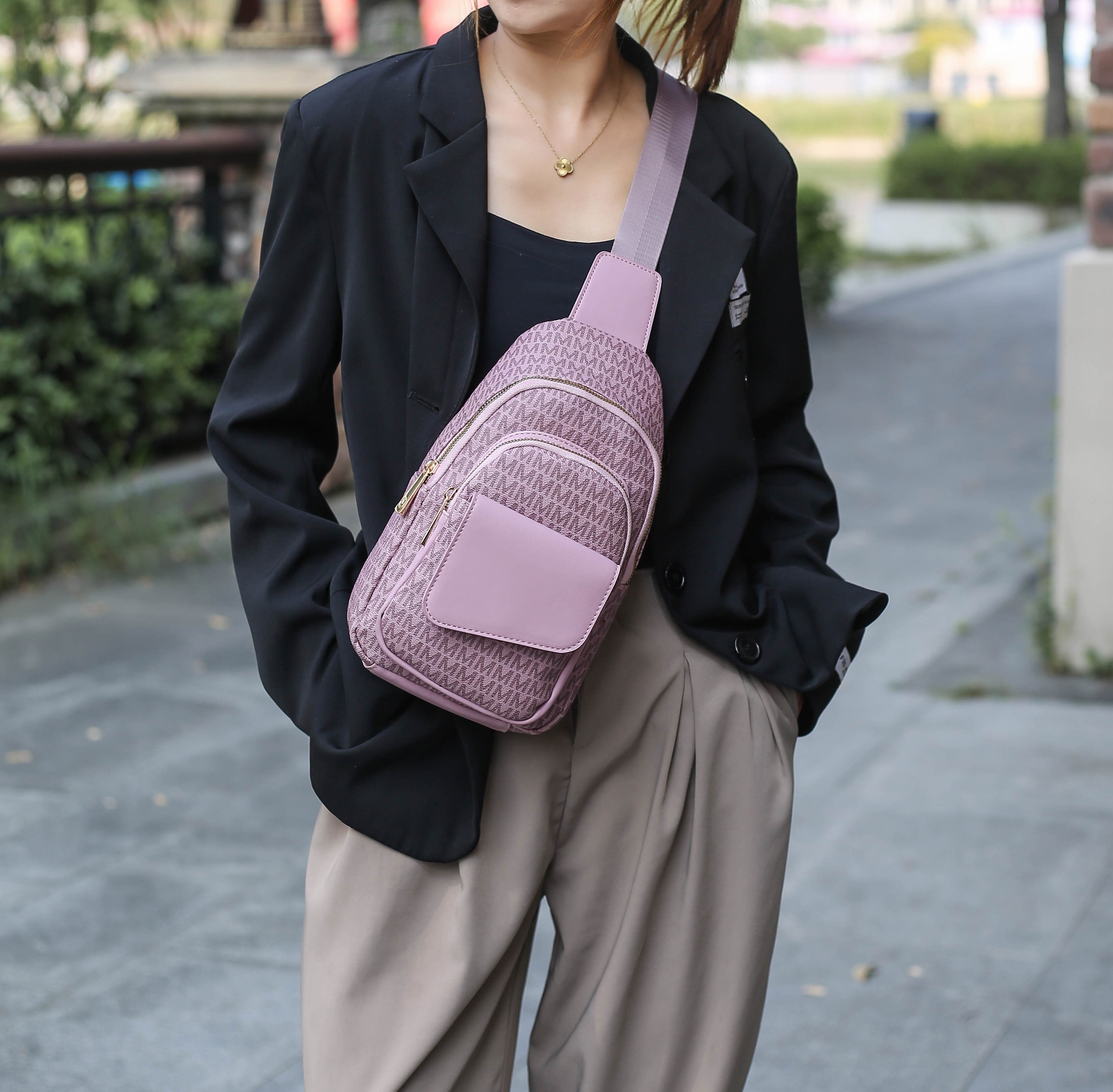 MKF Collection Women's Kace Signature Sling Bag Bags - Tophatter Daily Deals