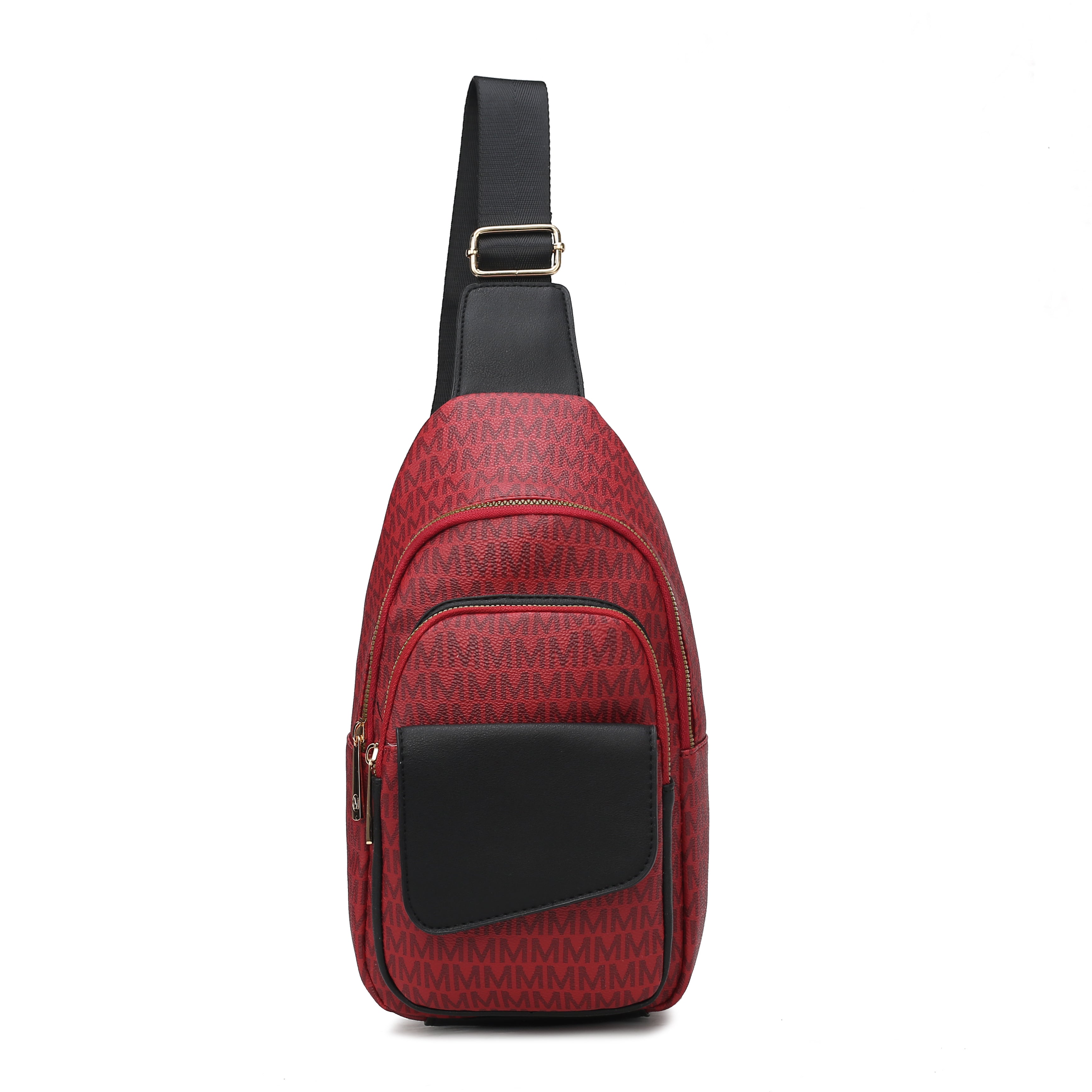 MKF Collection Women's Kace Signature Sling Bag Burgundy Bags - Tophatter Daily Deals