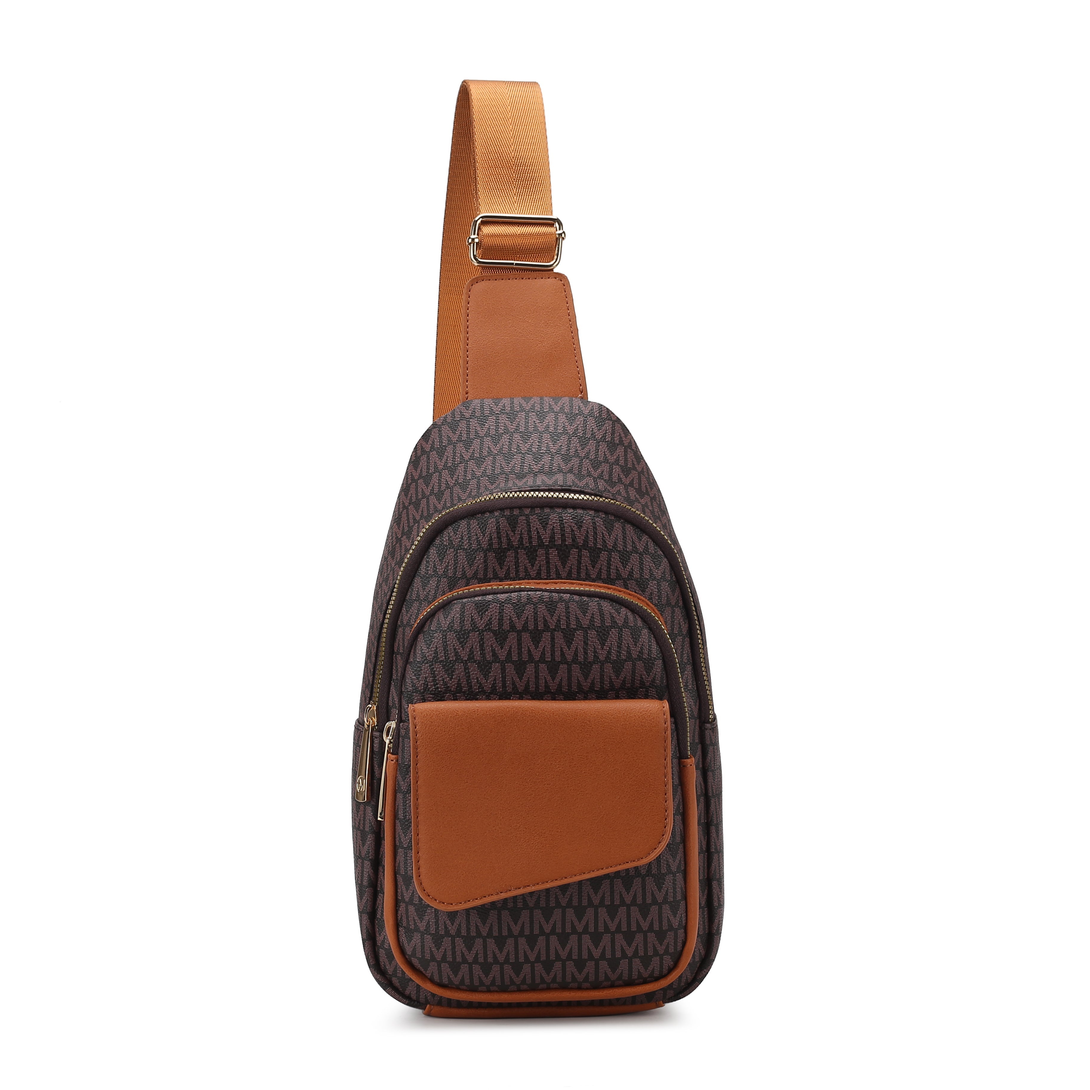 MKF Collection Women's Kace Signature Sling Bag Brown Bags - Tophatter Daily Deals