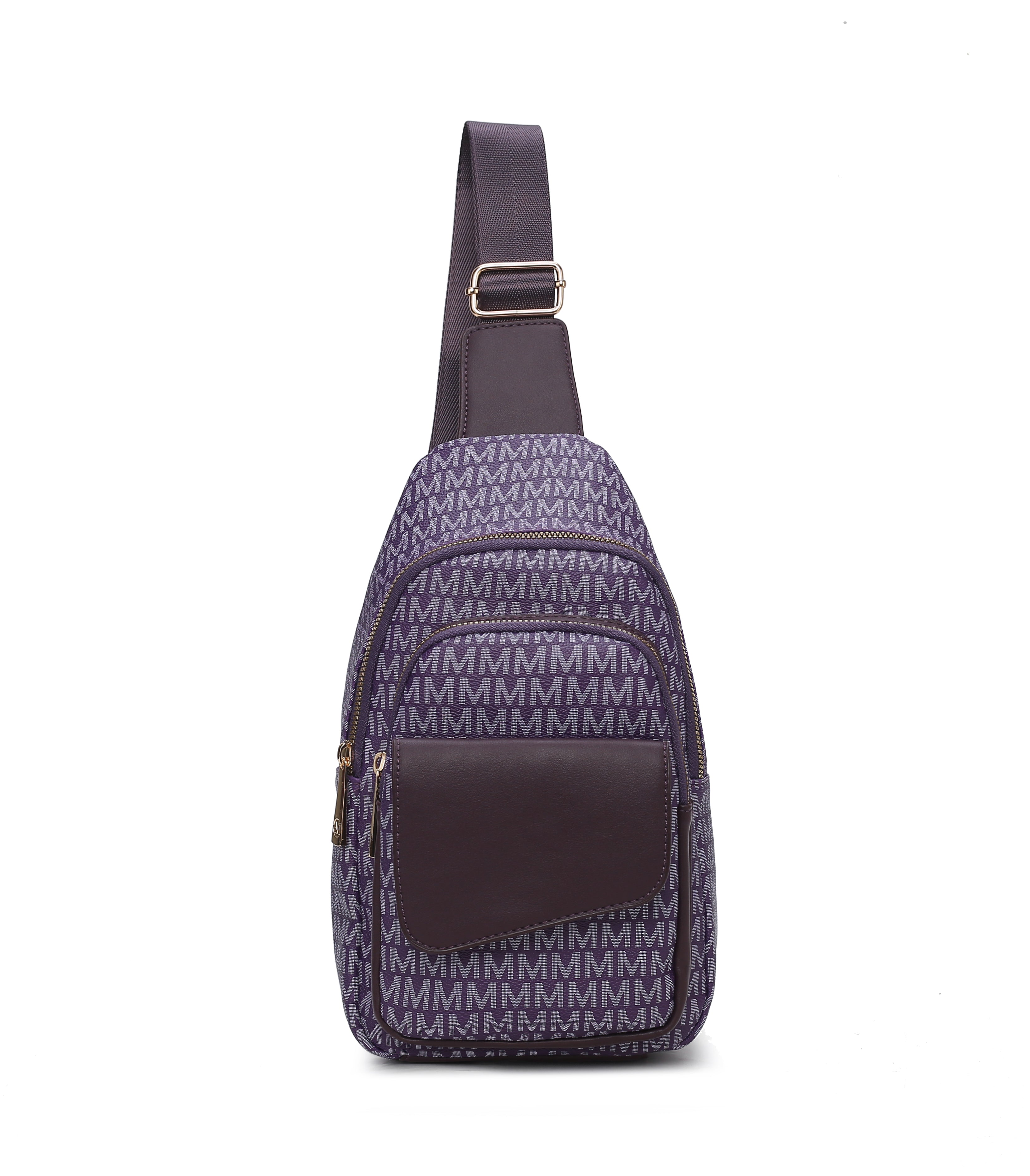 MKF Collection Women's Kace Signature Sling Bag Purple Bags - Tophatter Daily Deals