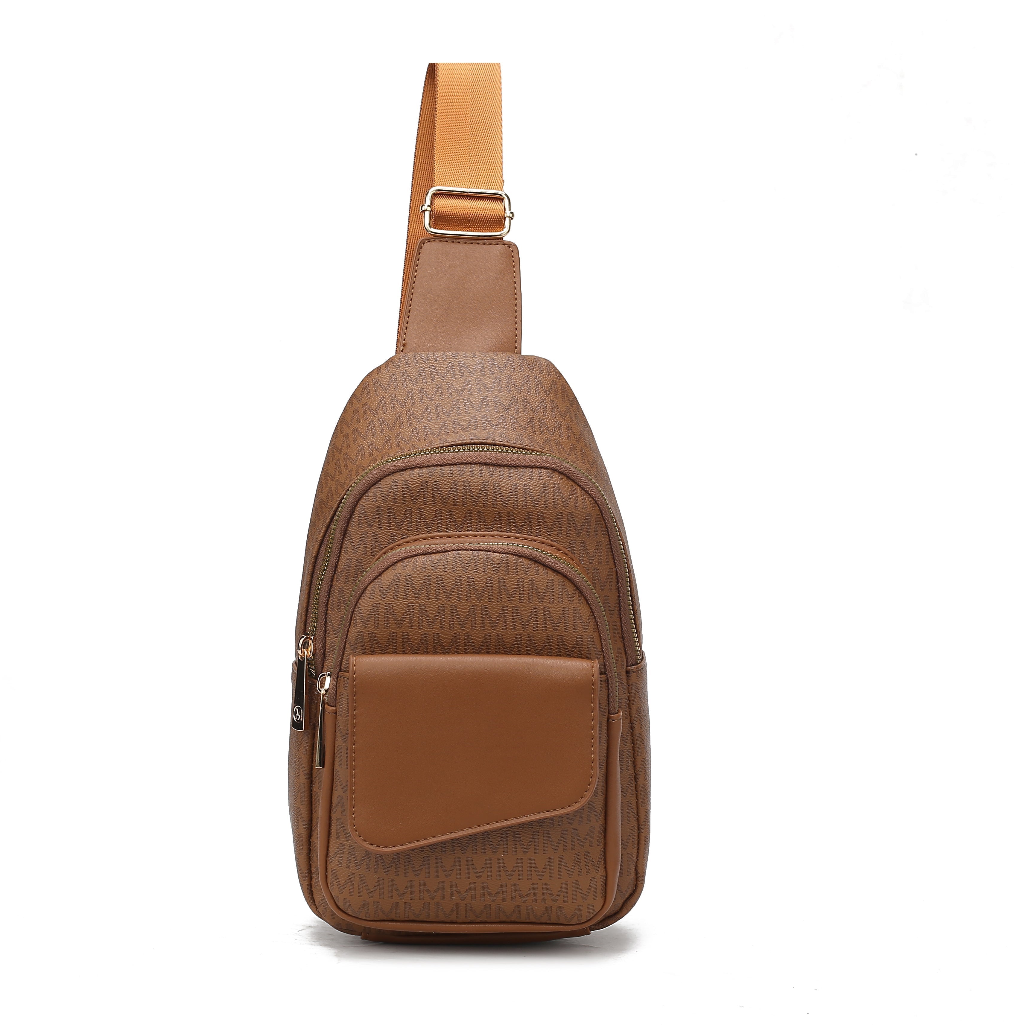 MKF Collection Women's Kace Signature Sling Bag Tan Bags - Tophatter Daily Deals