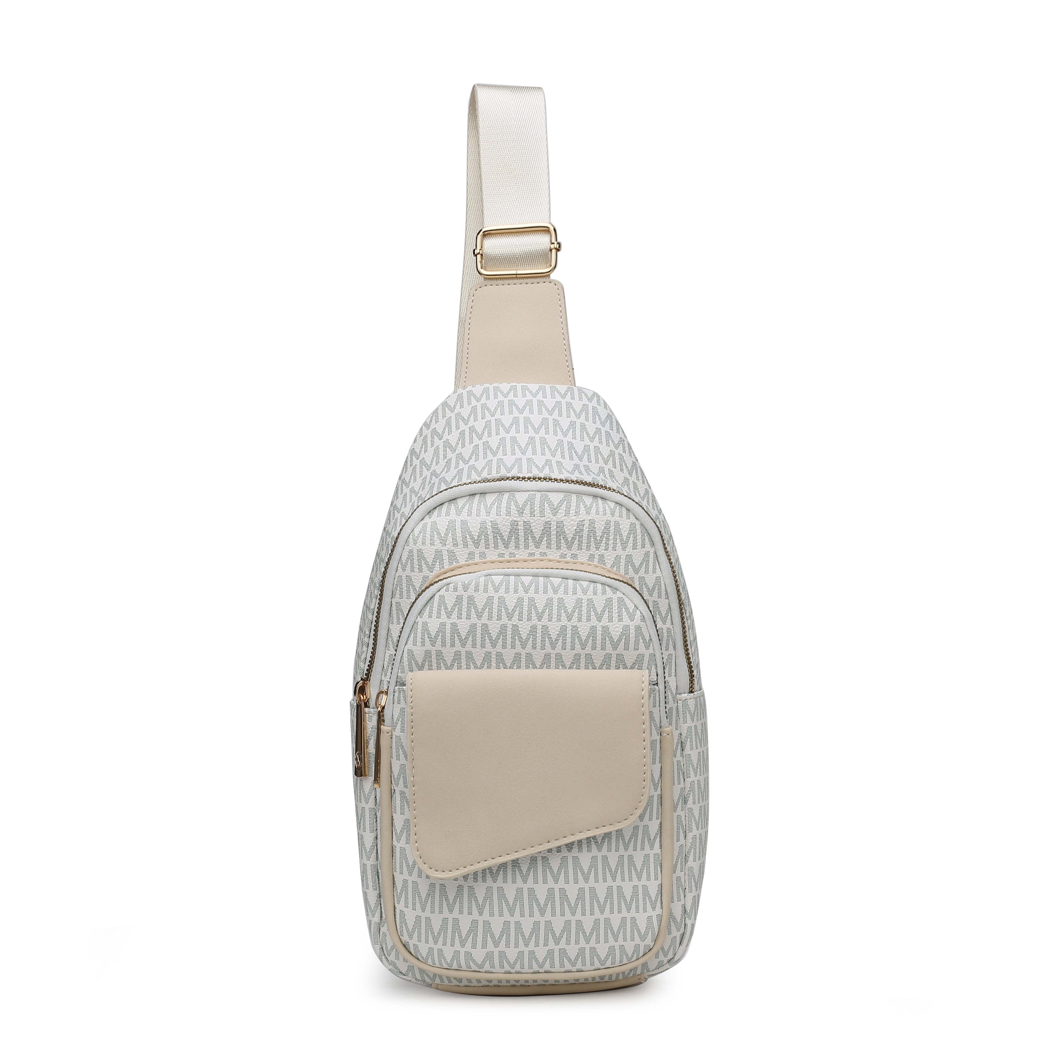 MKF Collection Women's Kace Signature Sling Bag White Bags - Tophatter Daily Deals