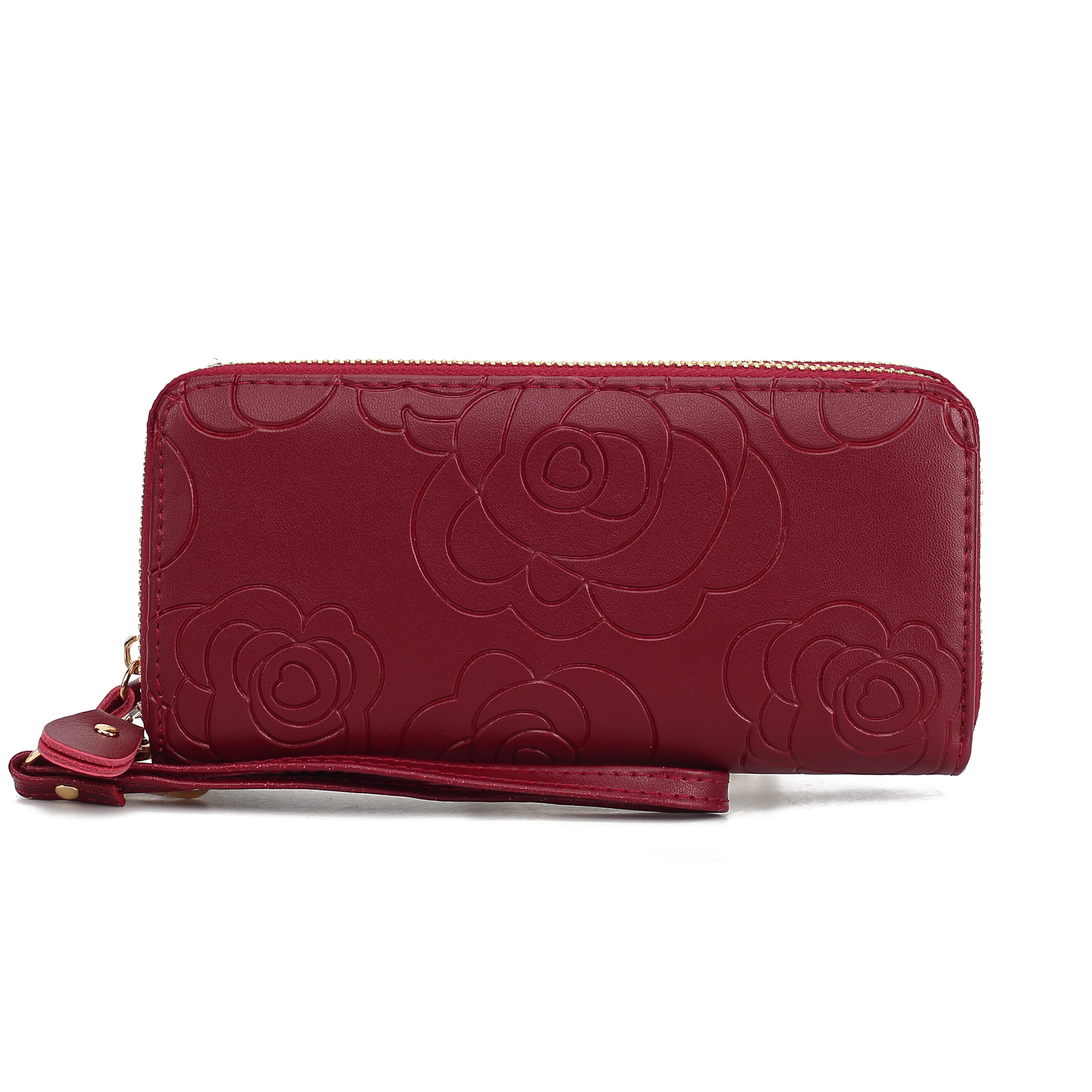 MKF Collection Women's Ellie Leather Wallet Burgundy Bags - Tophatter Daily Deals