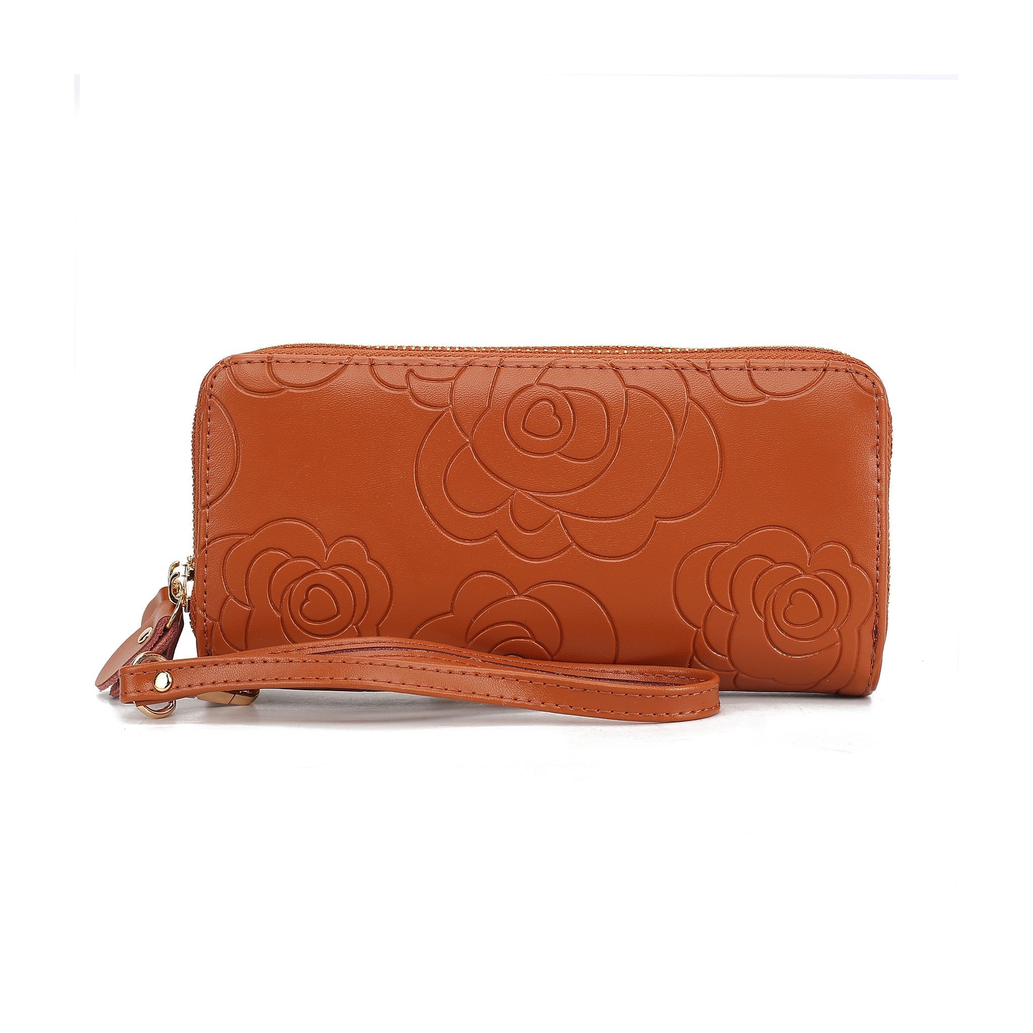 MKF Collection Women's Ellie Leather Wallet Camel Bags - Tophatter Daily Deals