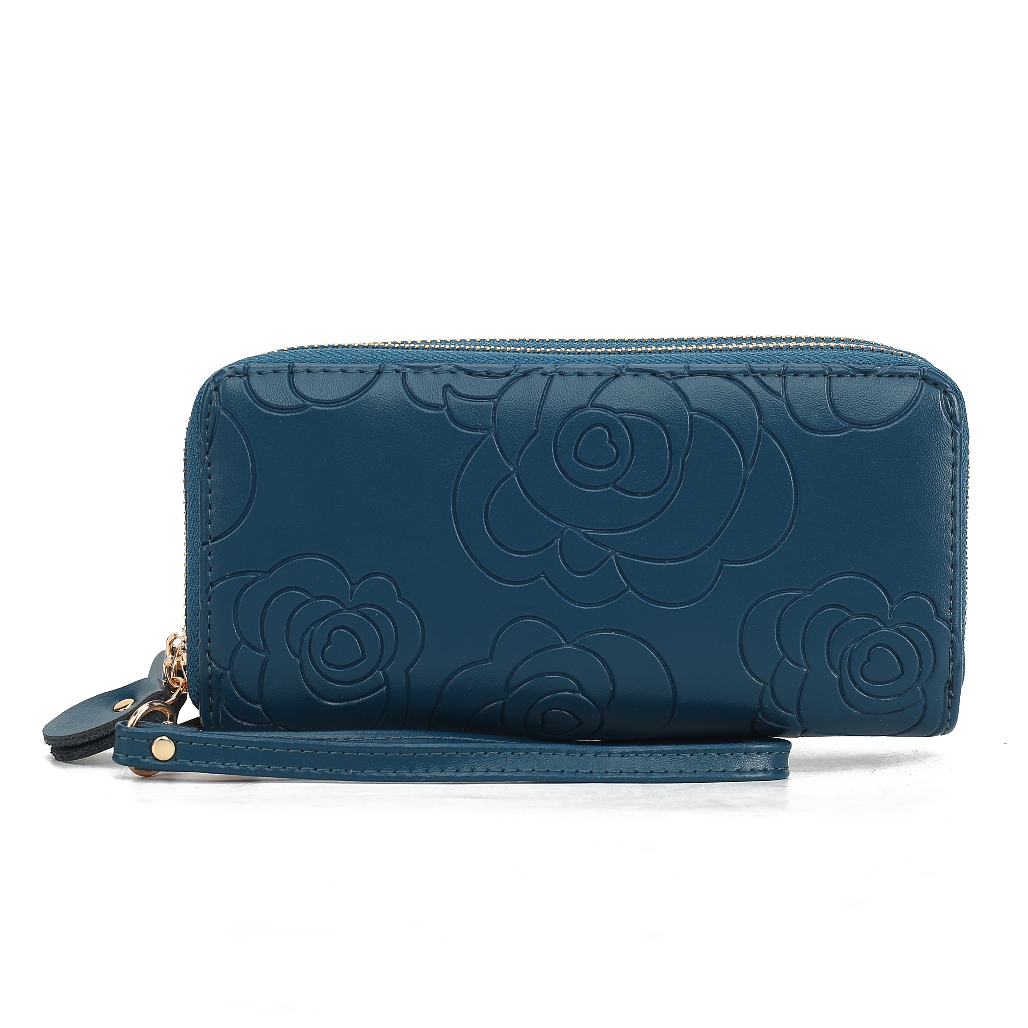 MKF Collection Women's Ellie Leather Wallet Teal Bags - Tophatter Daily Deals