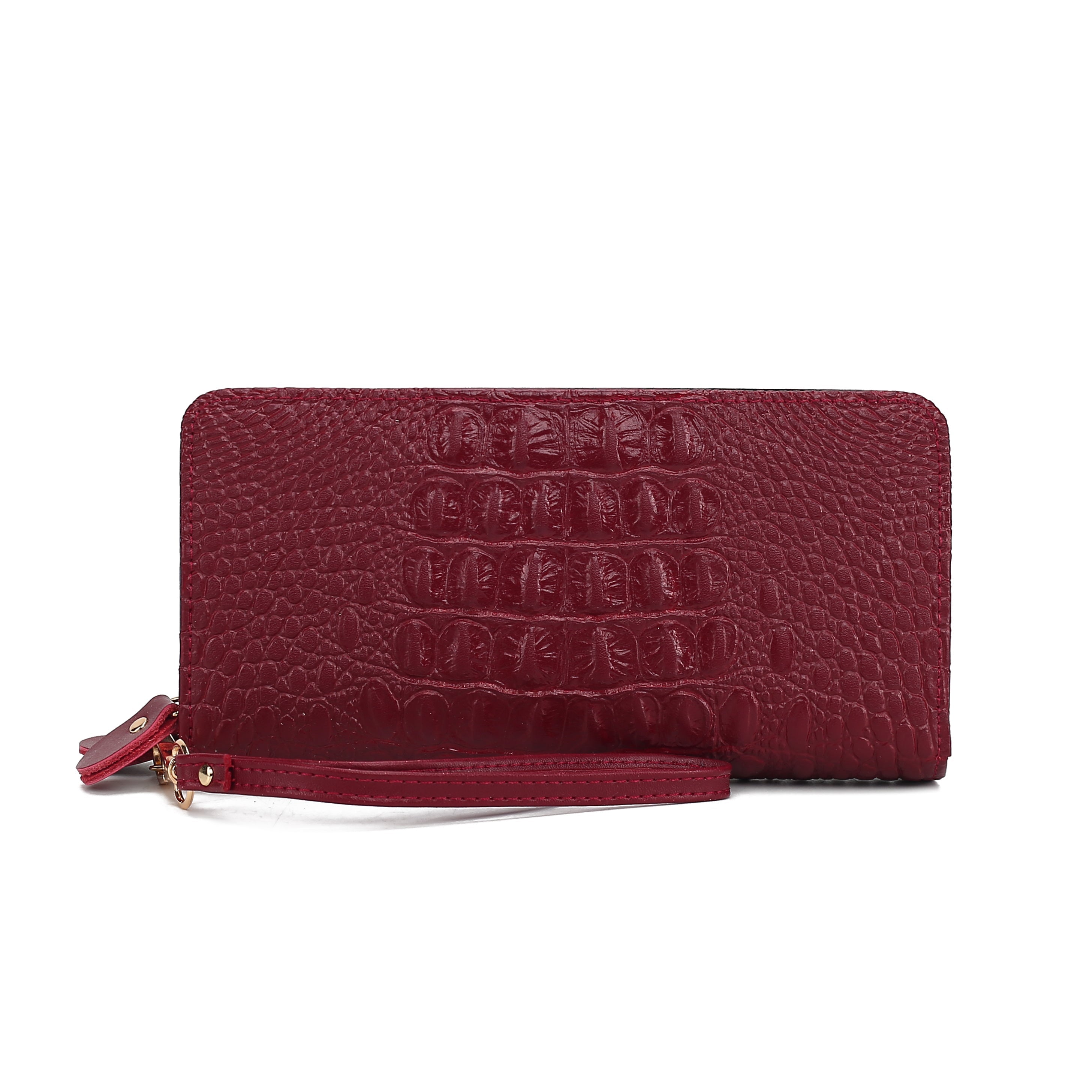 MKF Collection Women's Eve Leather Wallet Burgundy Bags - Tophatter Daily Deals