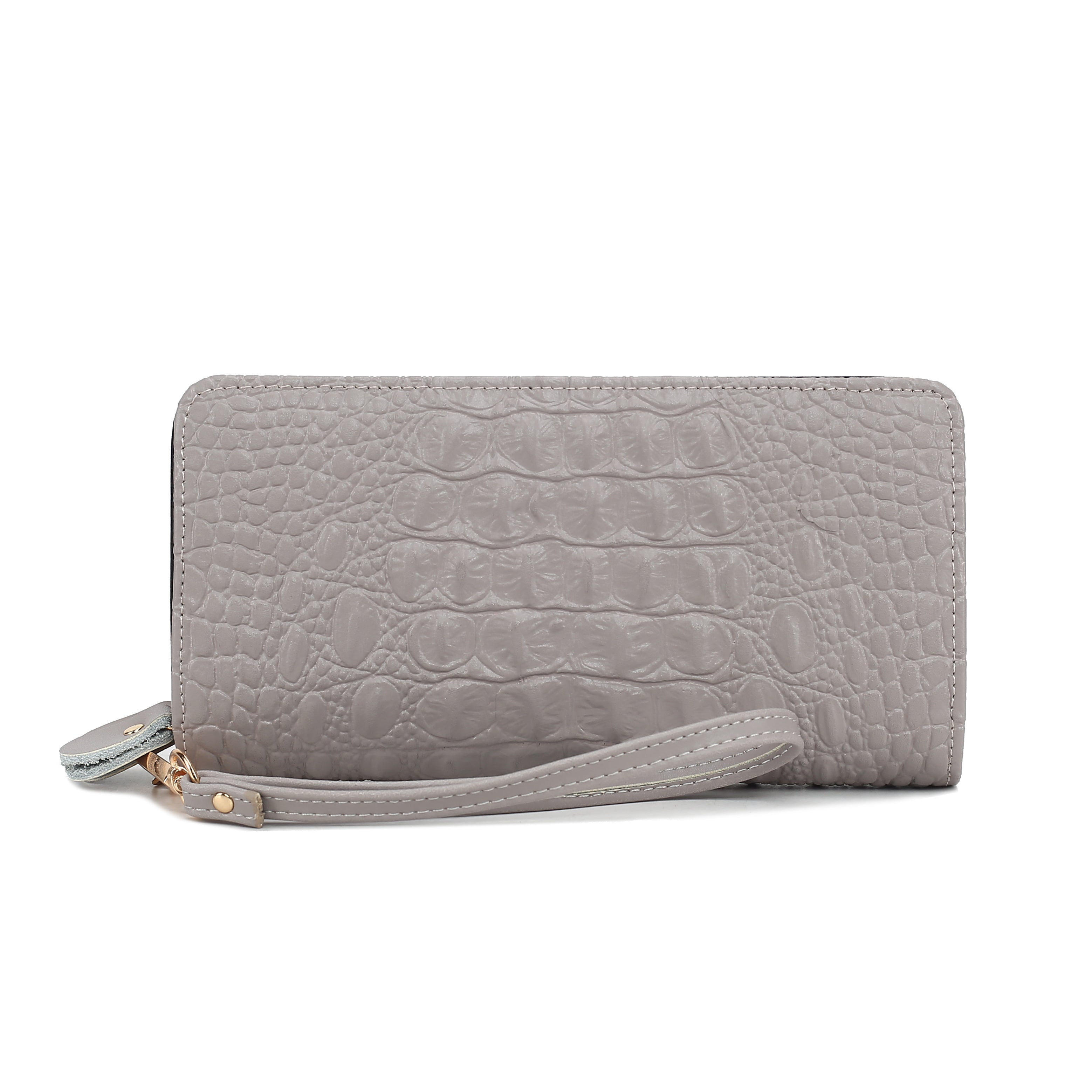 MKF Collection Women's Eve Leather Wallet Gray Bags - Tophatter Daily Deals