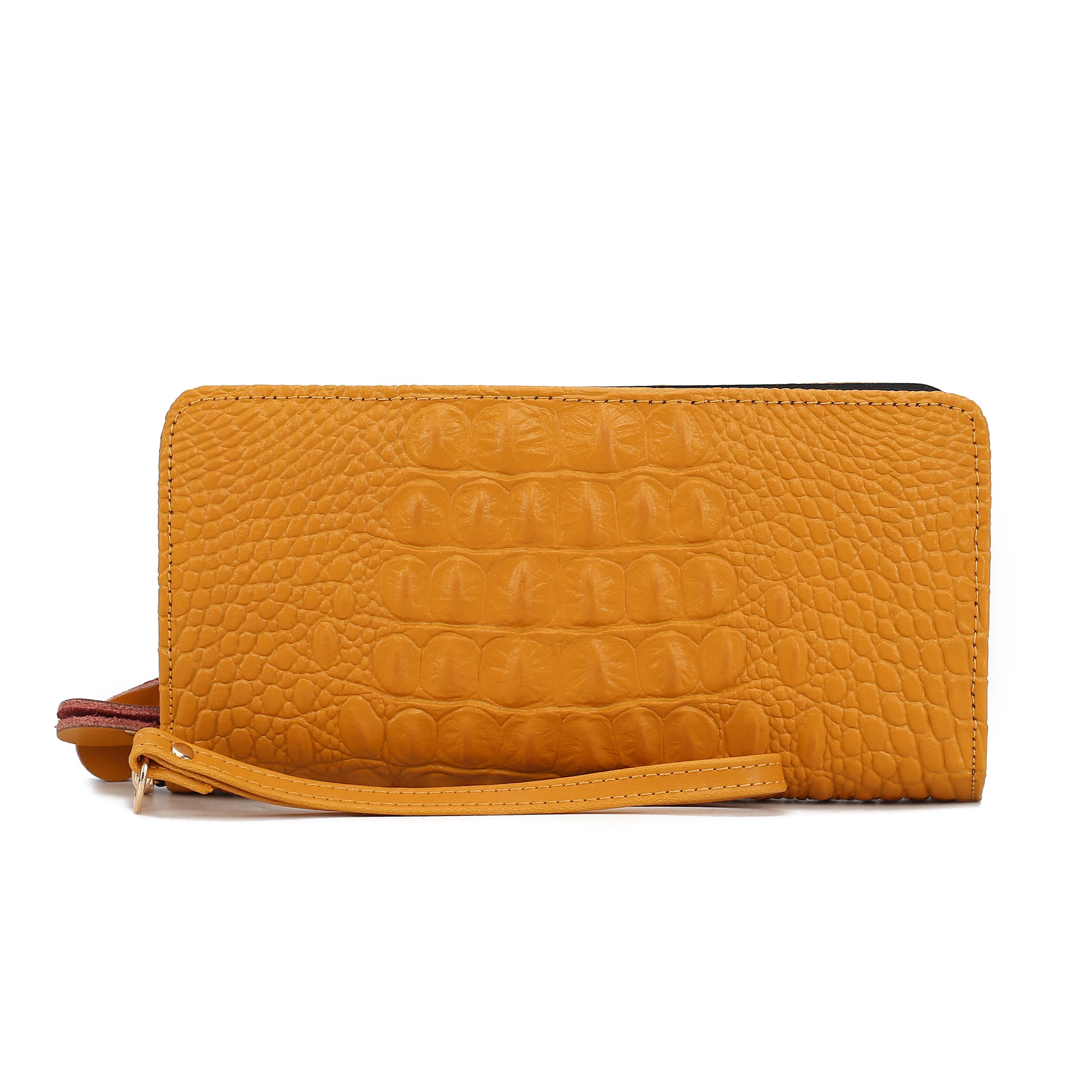 MKF Collection Women's Eve Leather Wallet Mustard Bags - Tophatter Daily Deals
