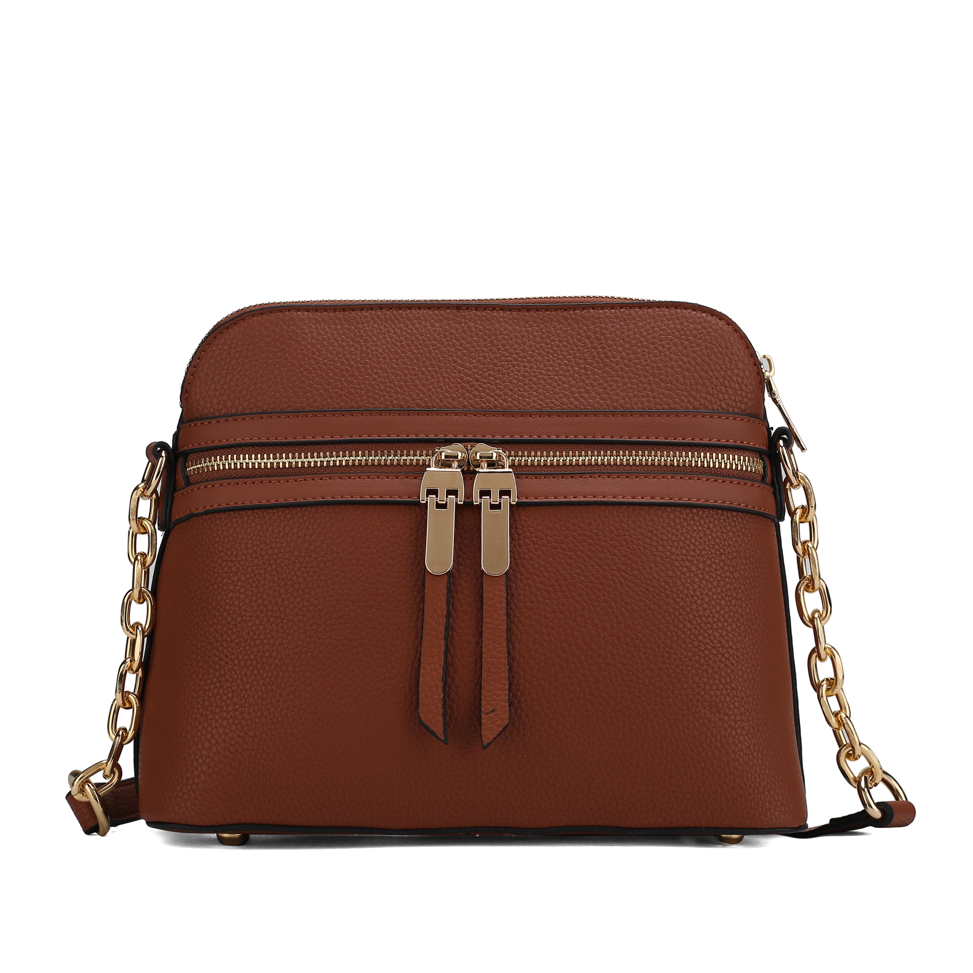 MKF Collection Women's Kelisse Crossbody Bag Cognac Brown Bags - Tophatter Daily Deals